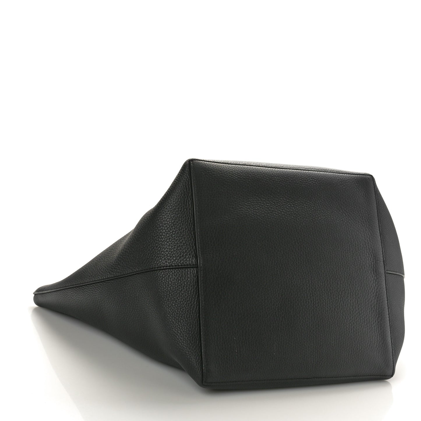 Grained Calfskin Park Tote Three Black
