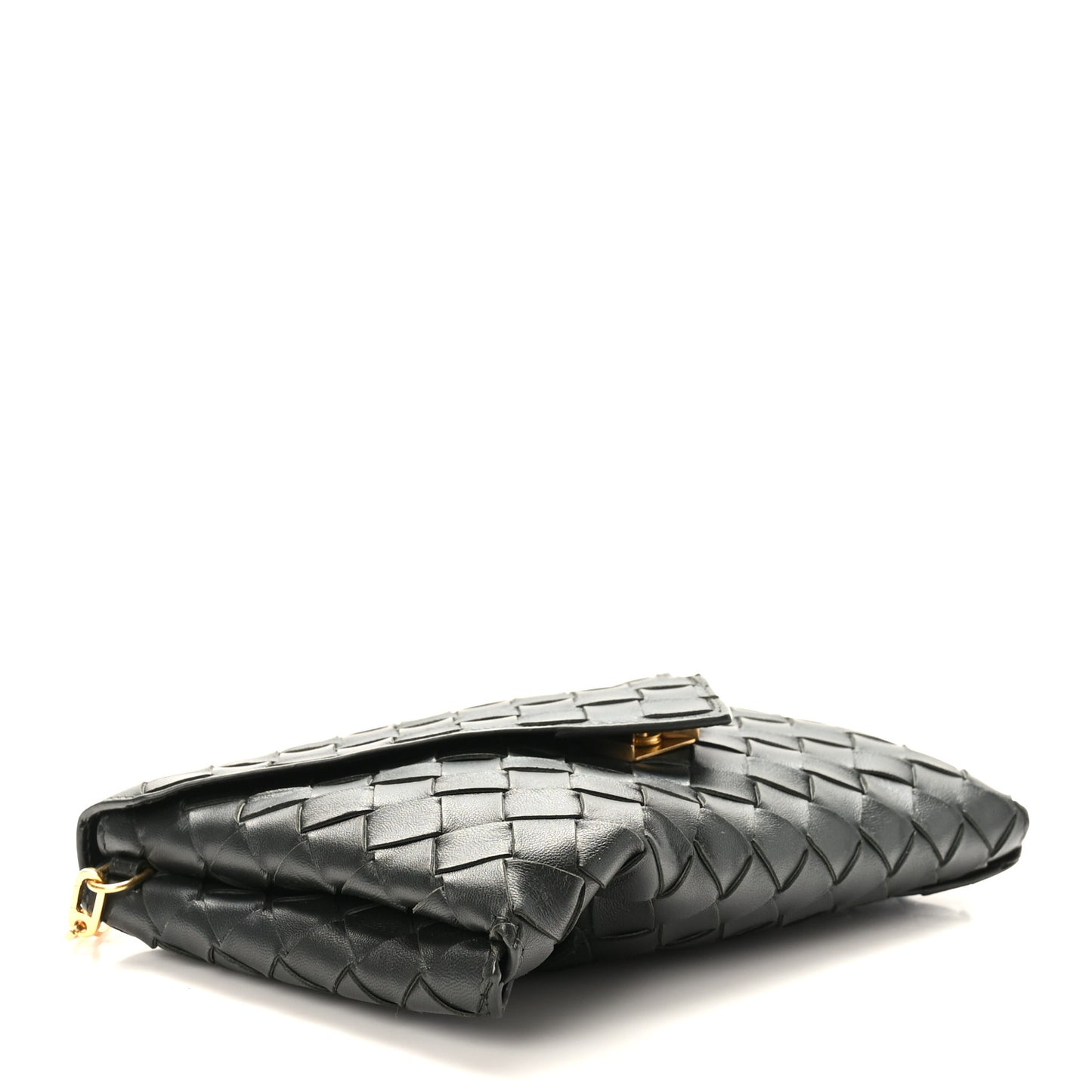 Nappa Intrecciato Envelope Pouch Black