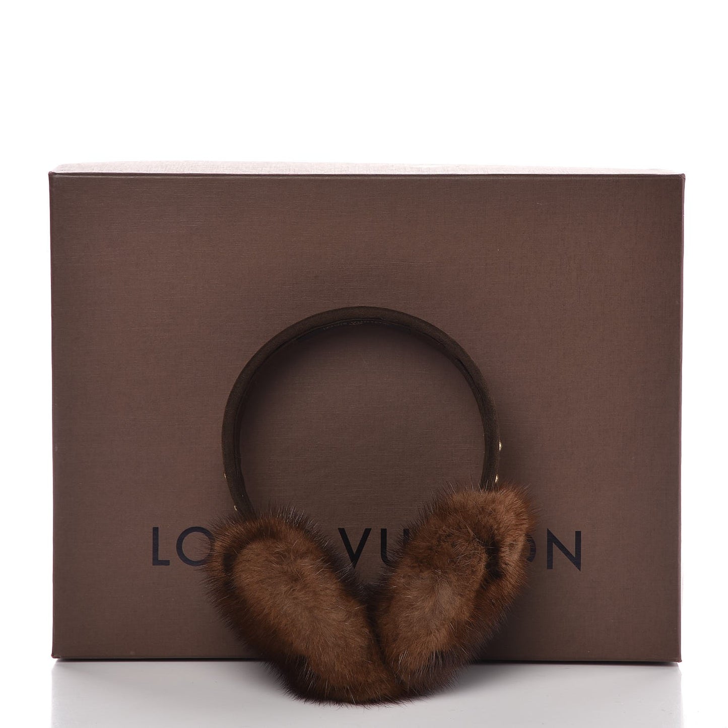 Mink Monogram Earmuffs Brown