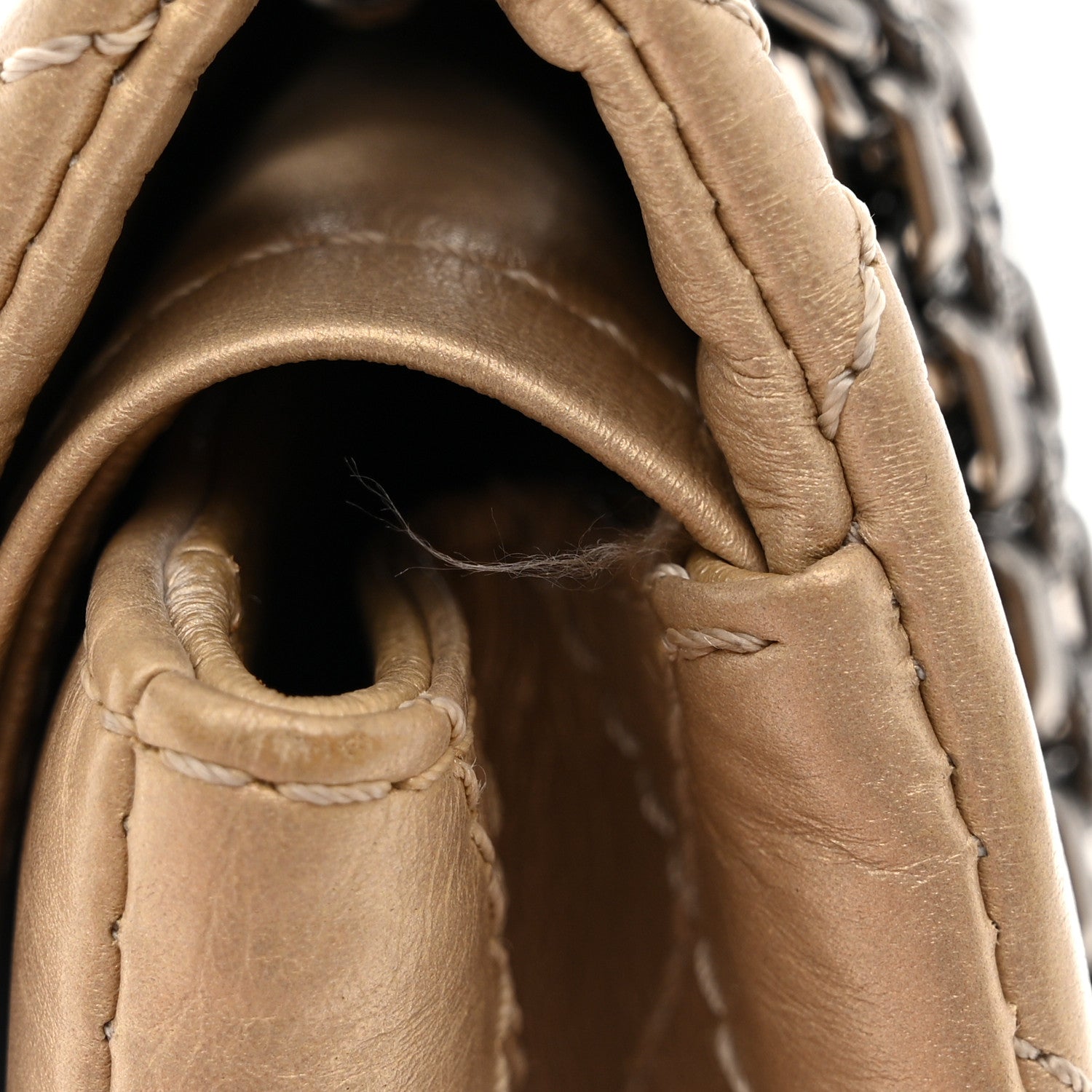 Chanel Metallic Aged Calfskin Quilted 2.55 Reissue 226 Flap Gold 11 of 14