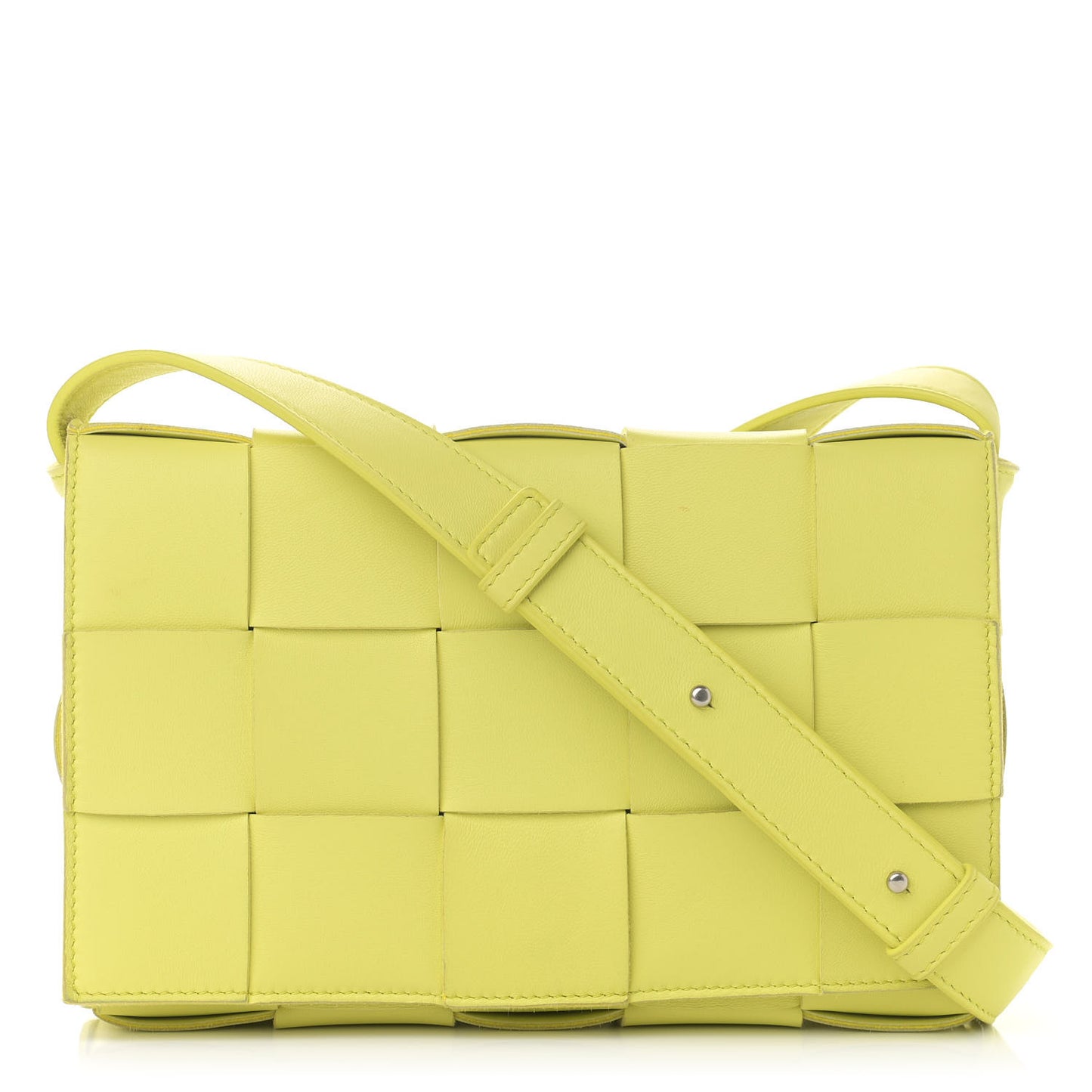 Nappa Maxi Intreccio Cassette Bag Seagrass