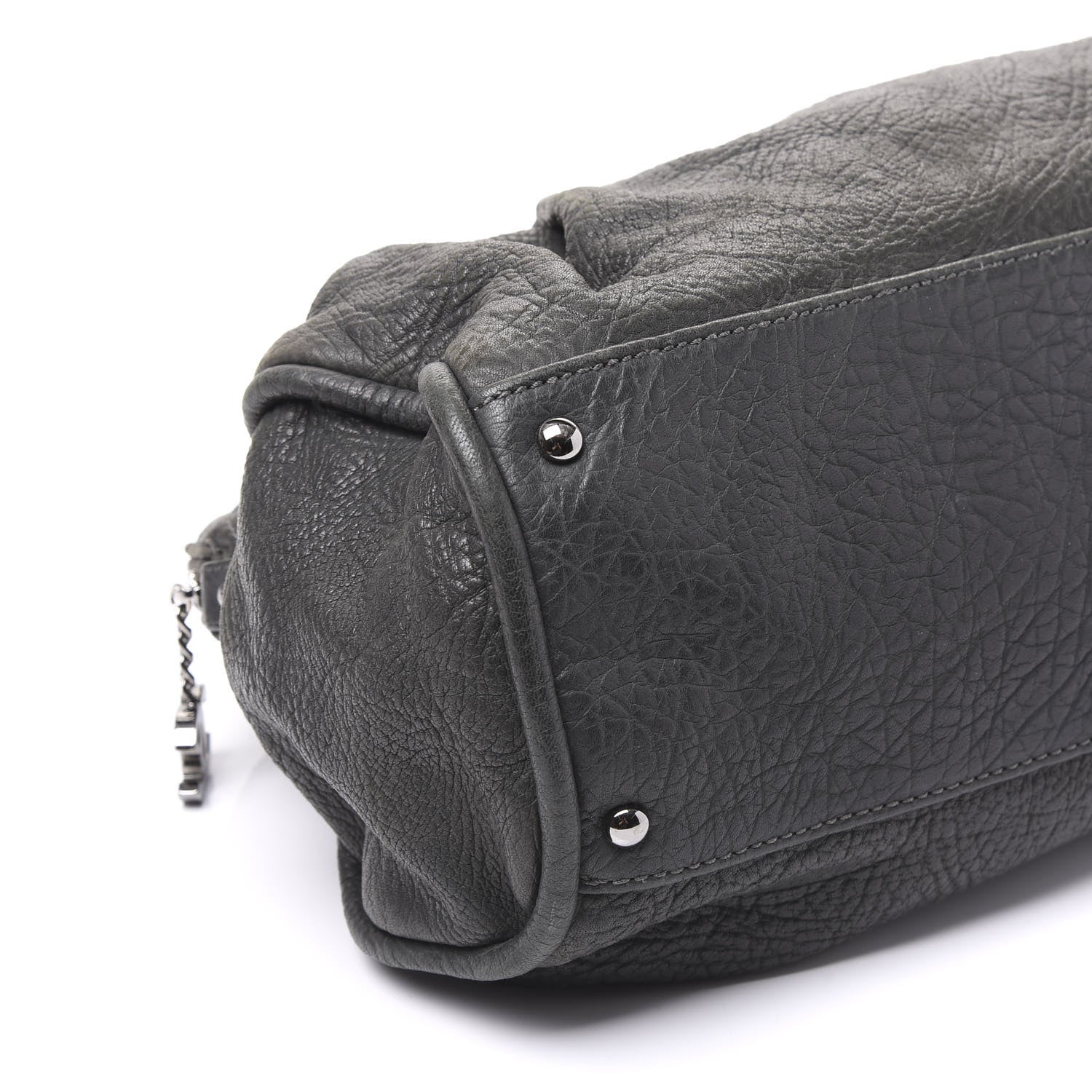 Chanel Distressed Lambskin Large Lady Braid Satchel Dark Grey 5 of 8