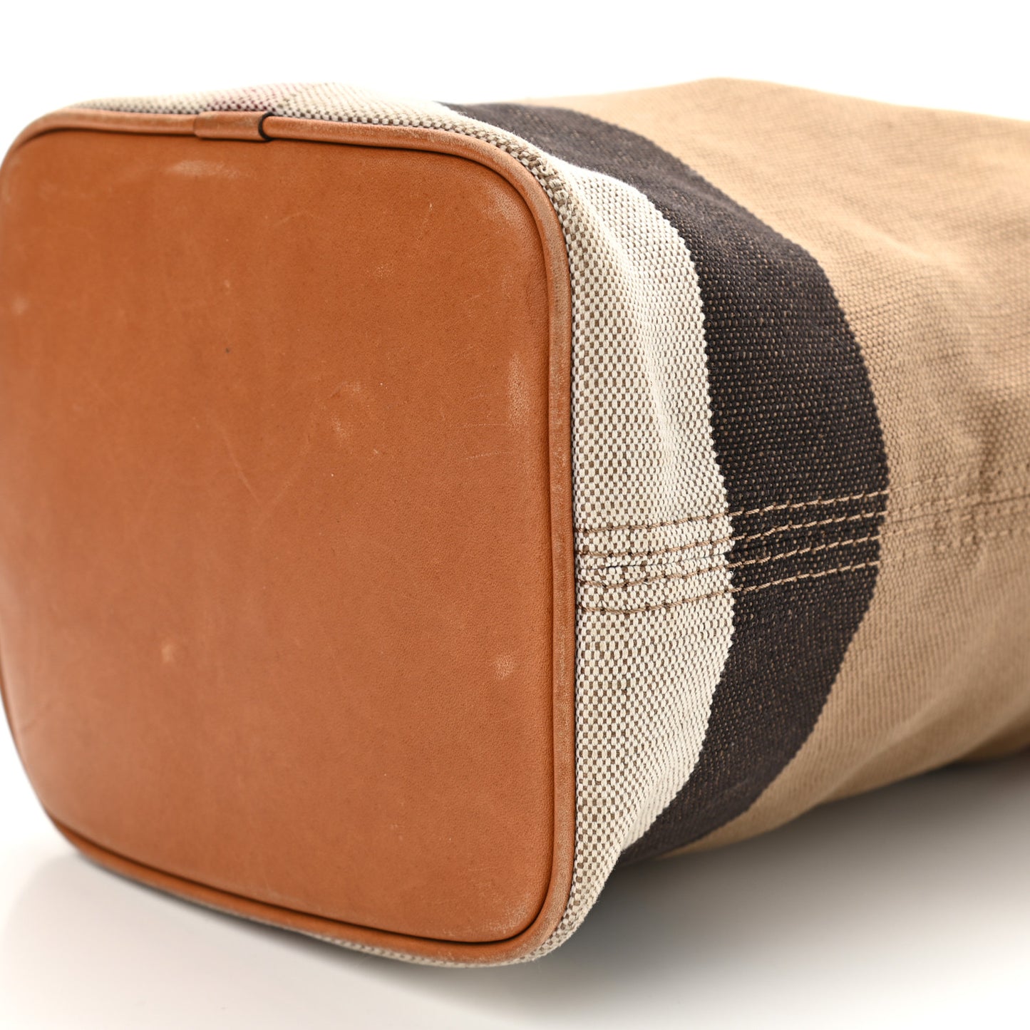 Canvas Mega Check Mini Ashby Tassel Crossbody Saddle Brown