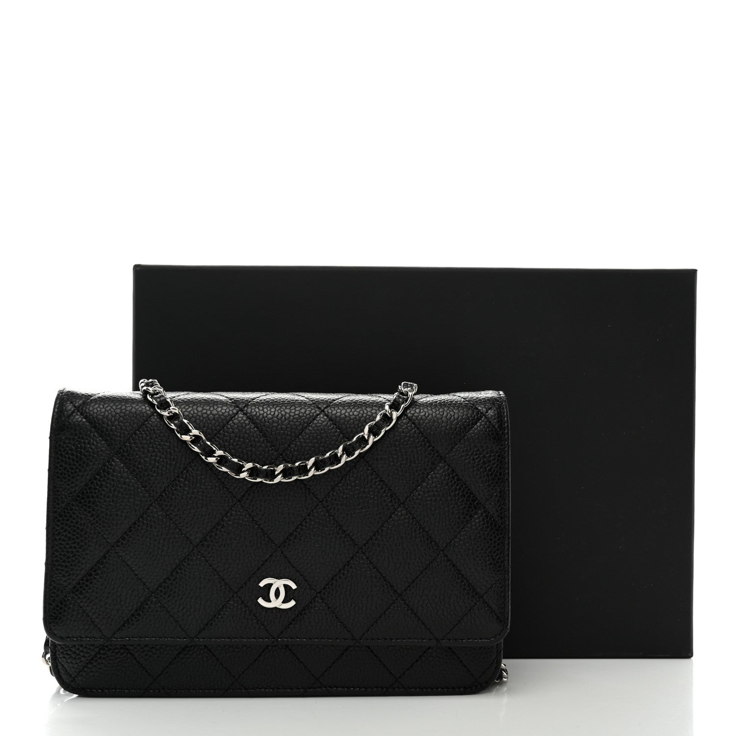 Chanel Caviar Quilted Wallet on Chain WOC Black 13 of 13