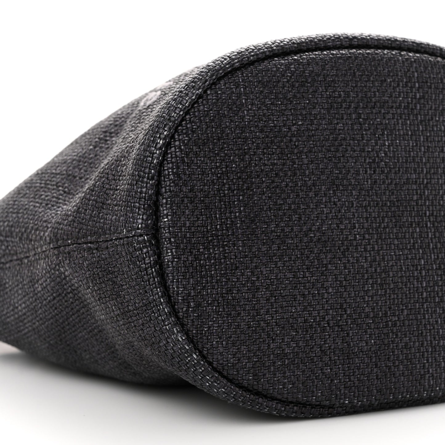 Lurex Canvas Deauville Drawstring Bag Navy Blue Gold