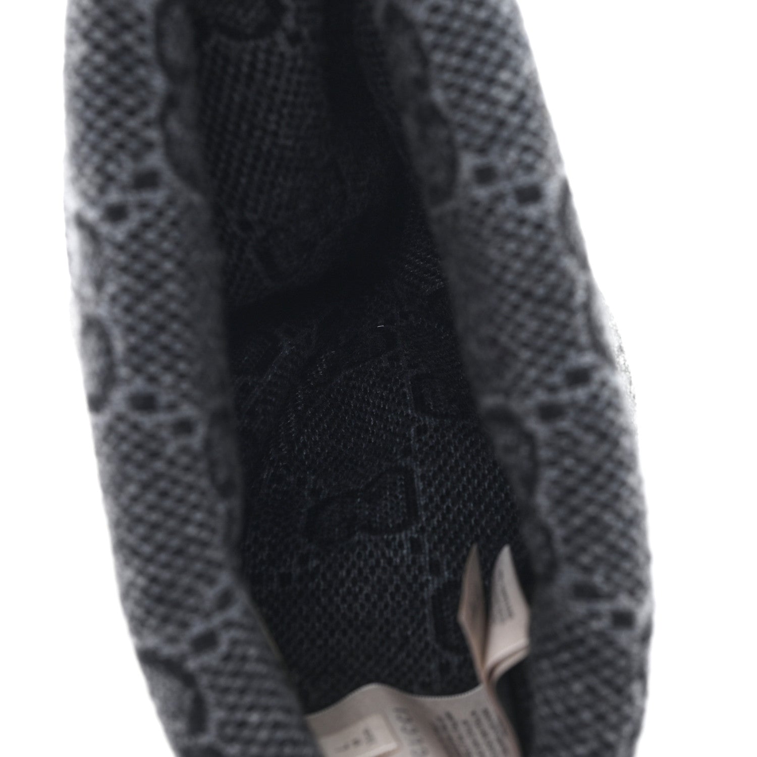 Gucci Wool Monogram Doubly G Beanie Hat L  Black Dark Grey 4 of 6