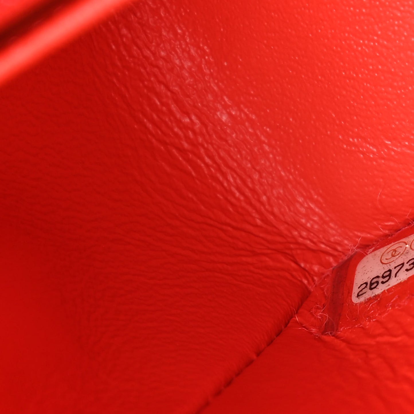 Lambskin Quilted Mini Rectangular Flap Red