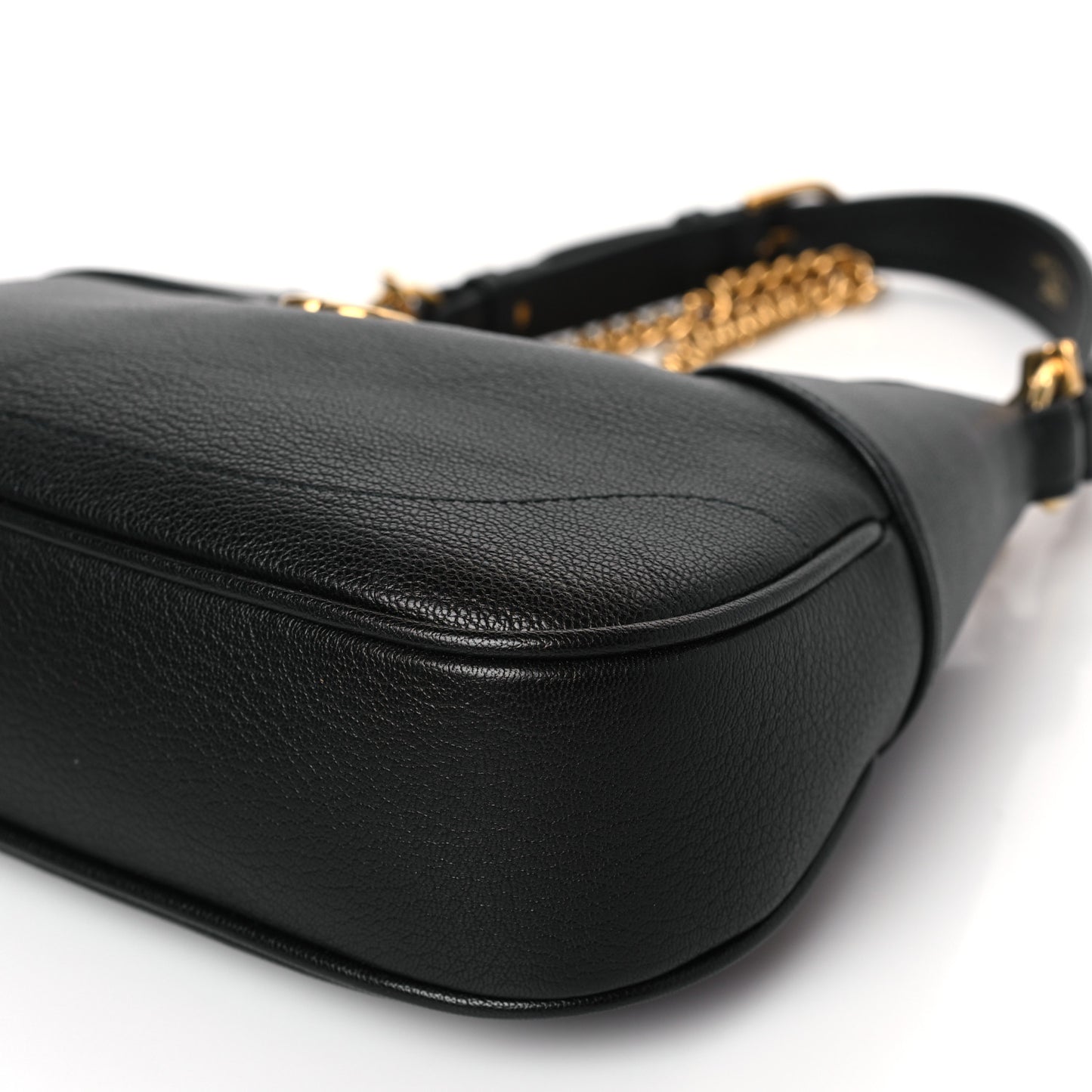 Goatskin Small Aphrodite Shoulder Bag Black