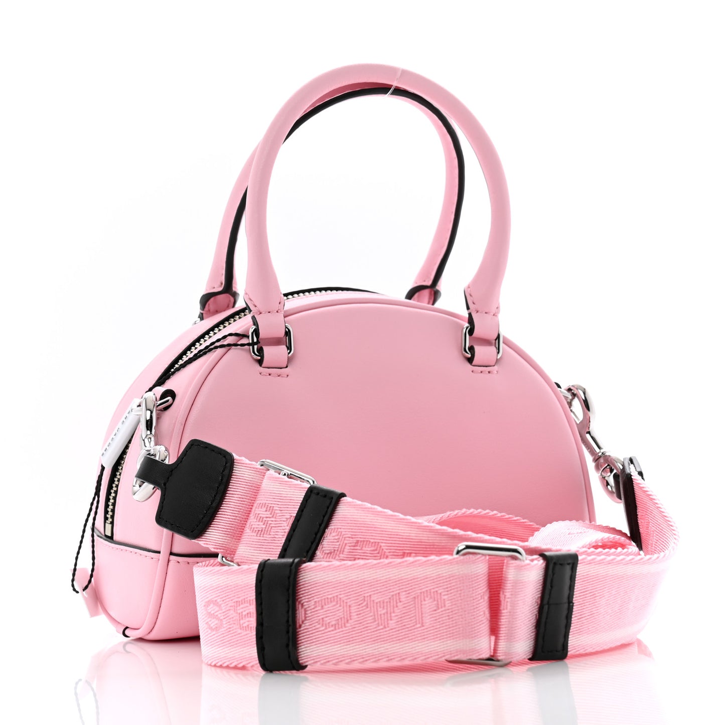 Calfskin Bowling Bag Bubblegum
