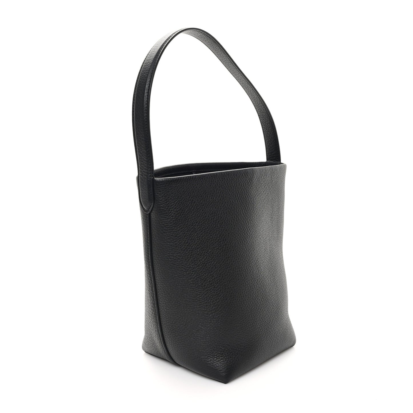 Grained Calfskin Small N/S Park Tote Black