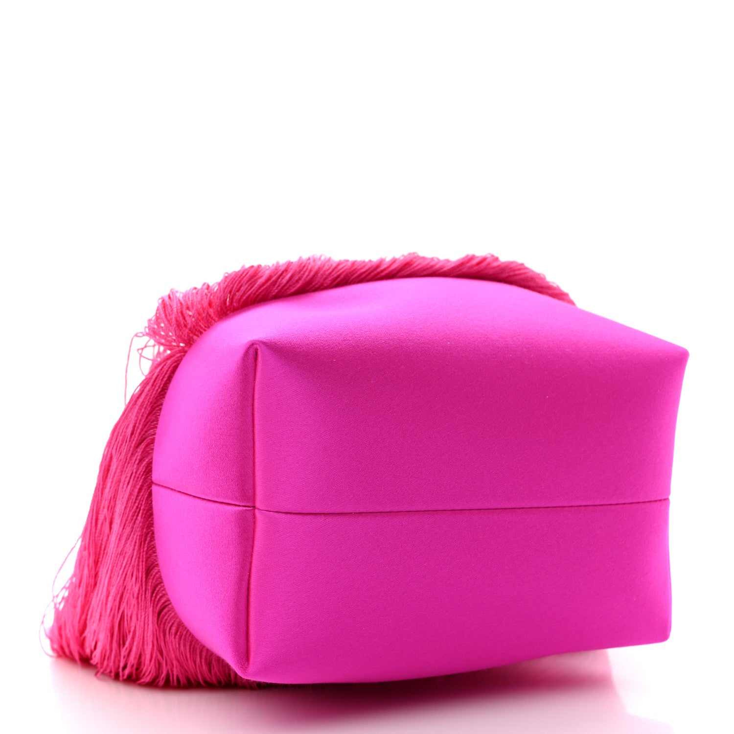 Jimmy Choo Satin Fringe Bon Bon Bag Fuchsia 5 of 12