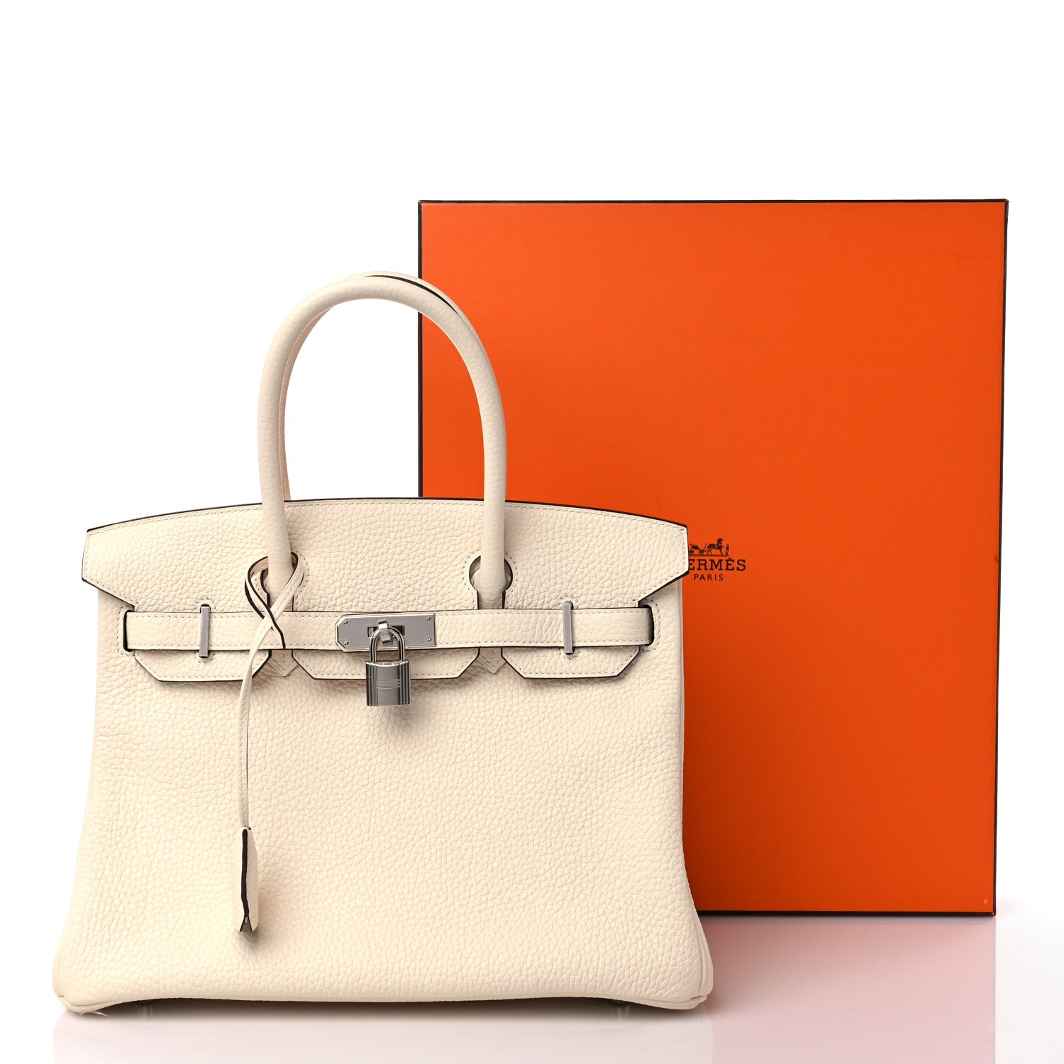 Hermes Taurillon Clemence Birkin 30 Nata 10 of 11