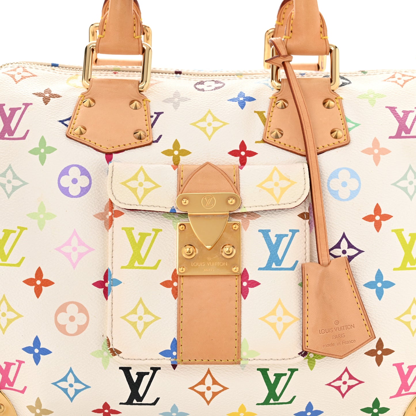 Monogram Multicolor Speedy 30 White