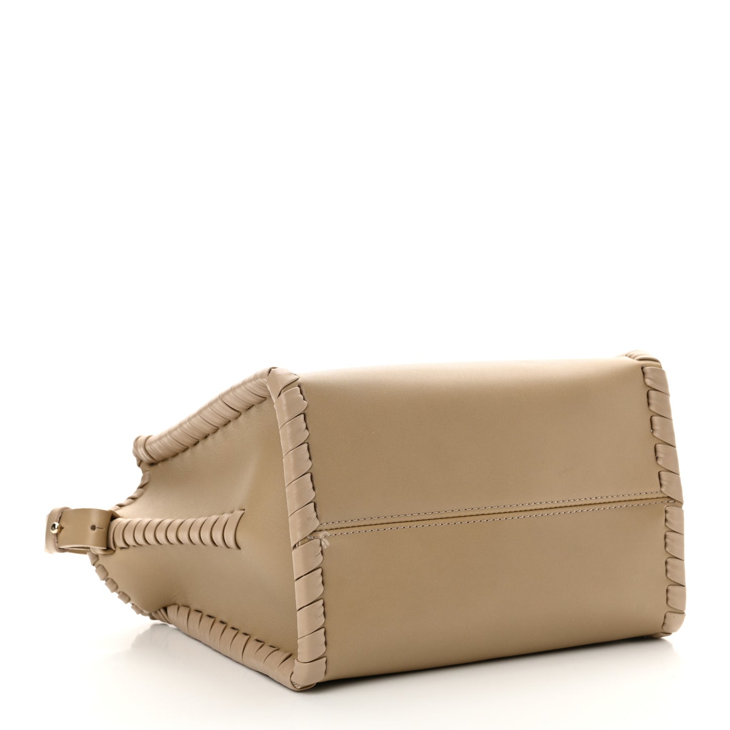 Calfskin Small Mony Tote Argil Brown