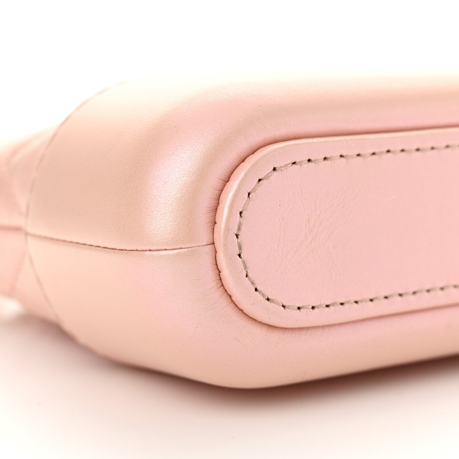 Chanel Iridescent Lambskin Calfskin Quilted Small Gabrielle Clutch With Chain Light Pink 13 of 15