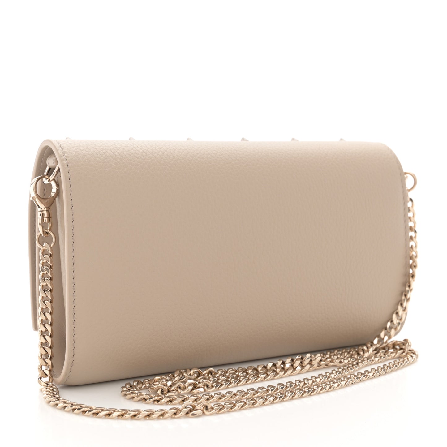 Calfskin Spikes Loubinthesky Paloma Clutch Saharienne