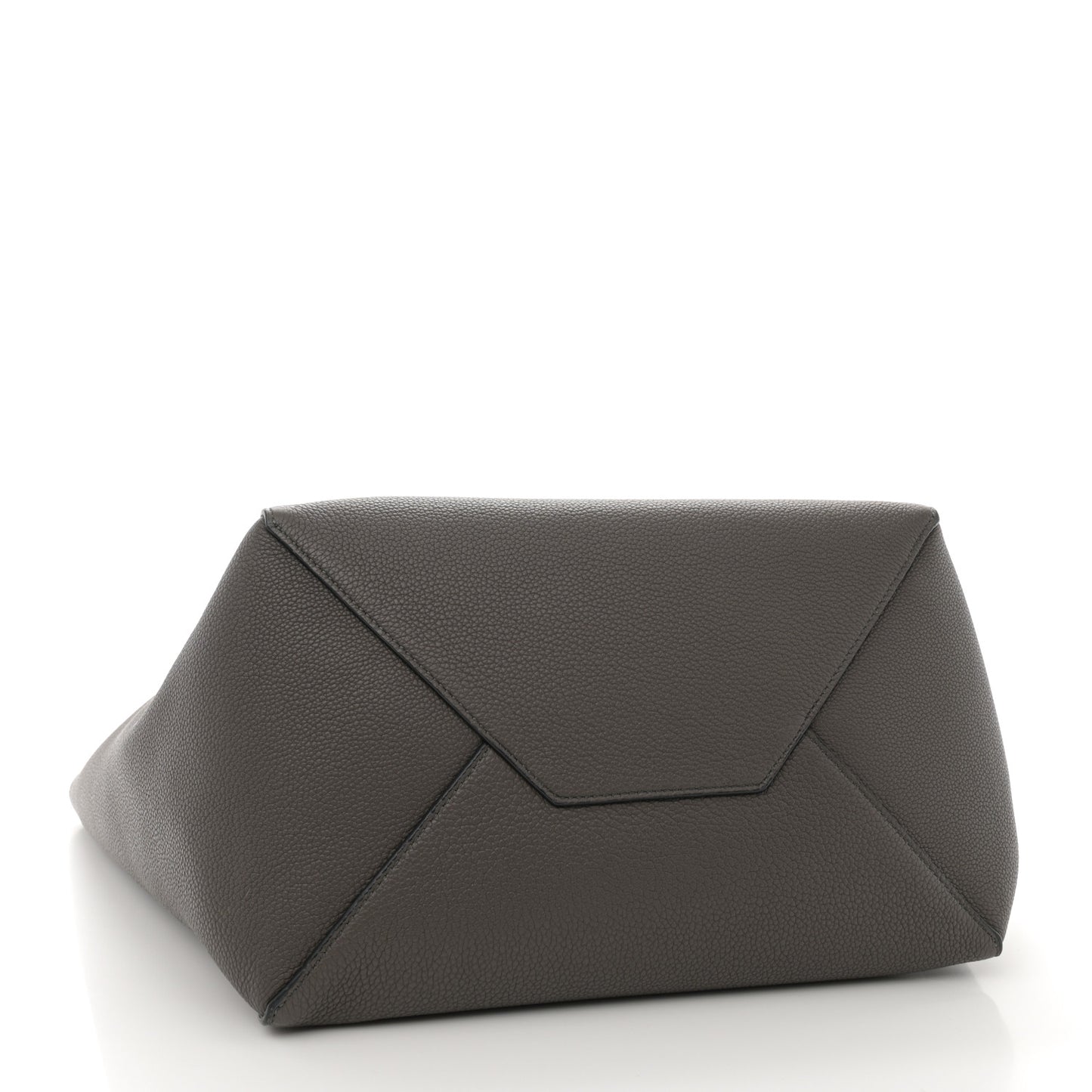 Soft Grained Calfskin Small Belt Cabas Phantom Medium Grey