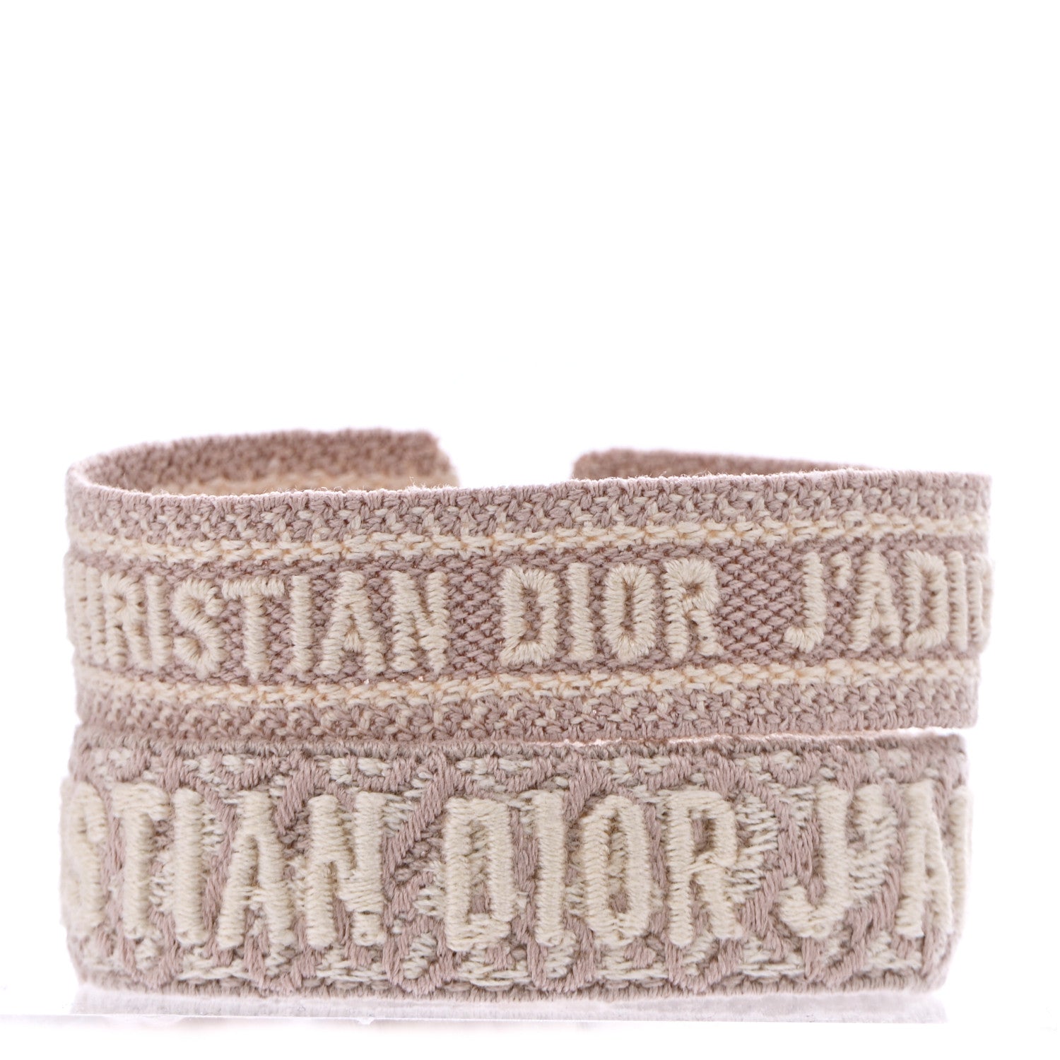 Christian Dior Woven Cotton J'Adior Friendship Bracelet Set Pink