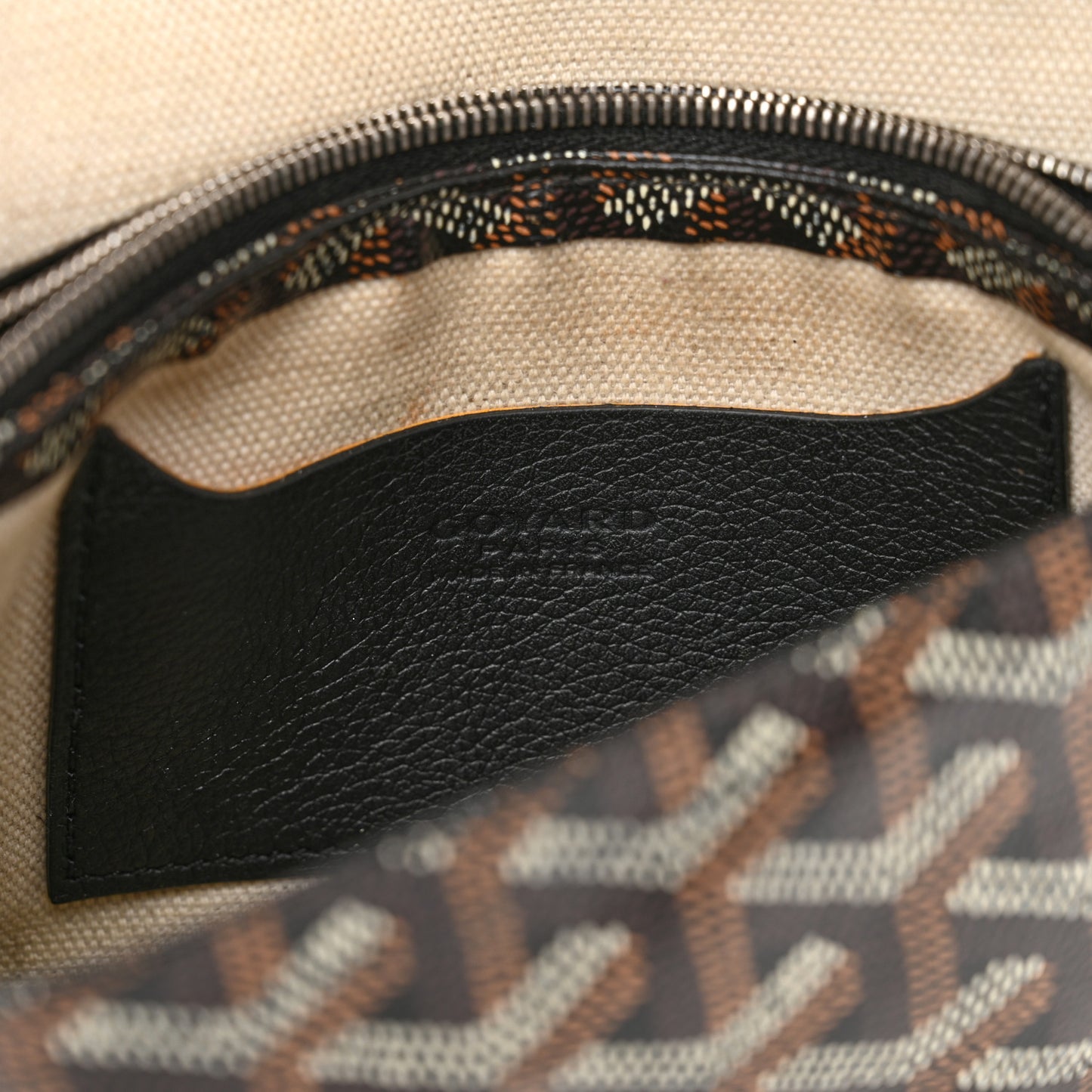 Goyardine Plumet Wallet Clutch Black