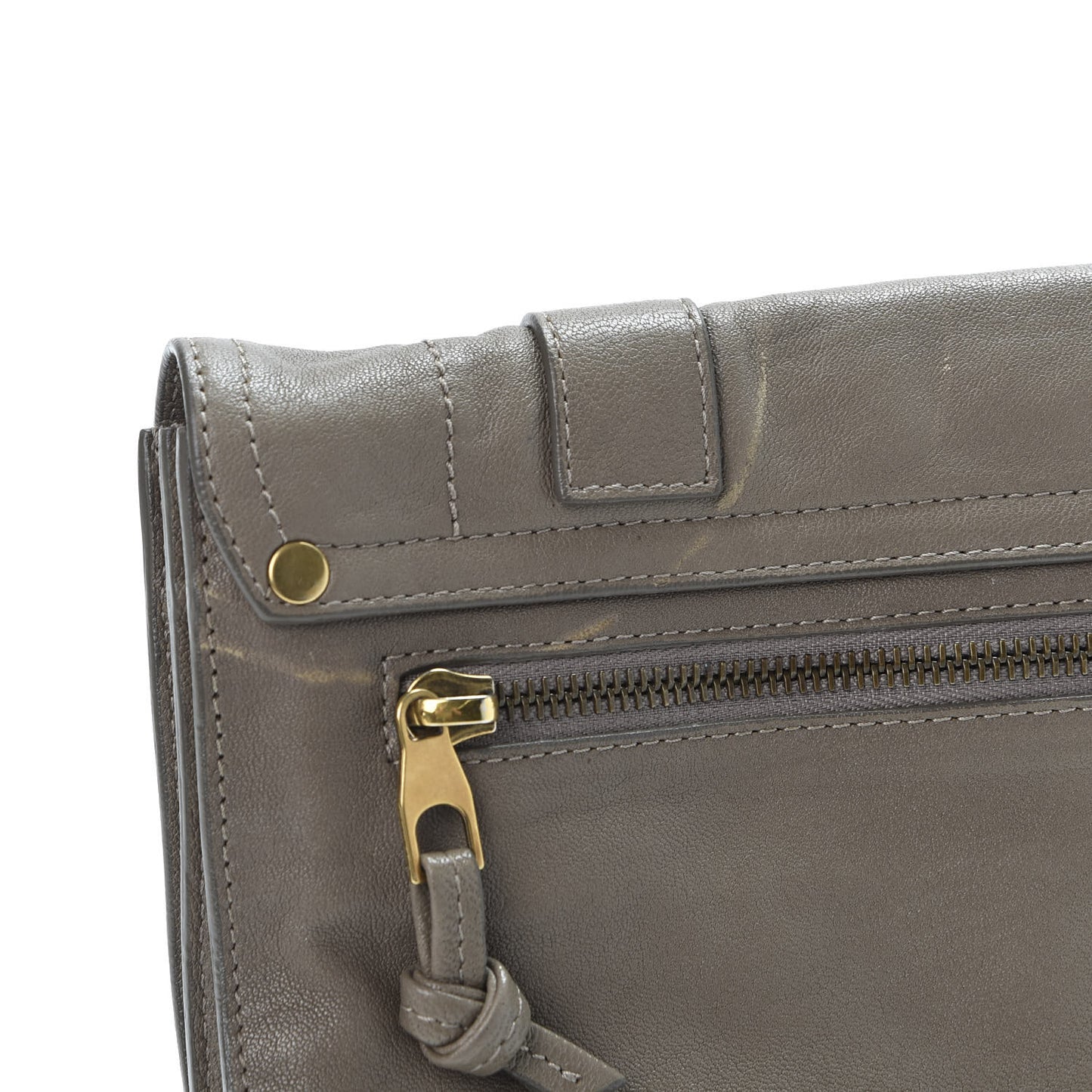 Lambskin PS1 Pochette Clutch Smoke