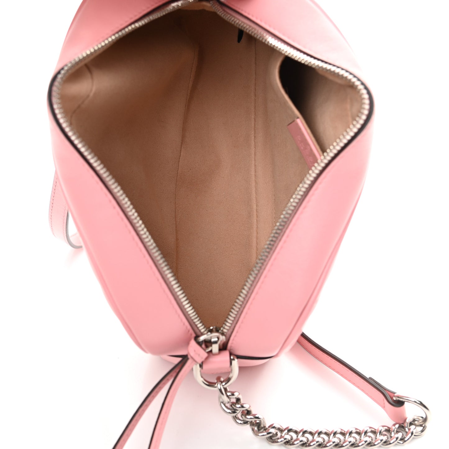 Calfskin Matelasse Small GG Marmont Chain Shoulder Bag Wild Rose
