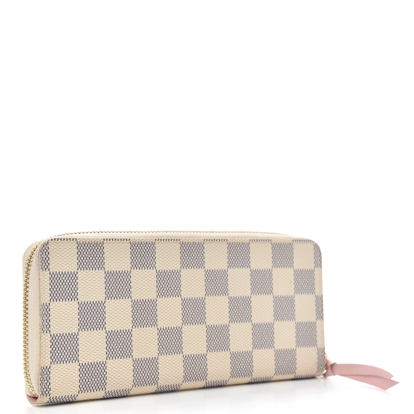 Damier Azur Clemence Wallet Rose Ballerine