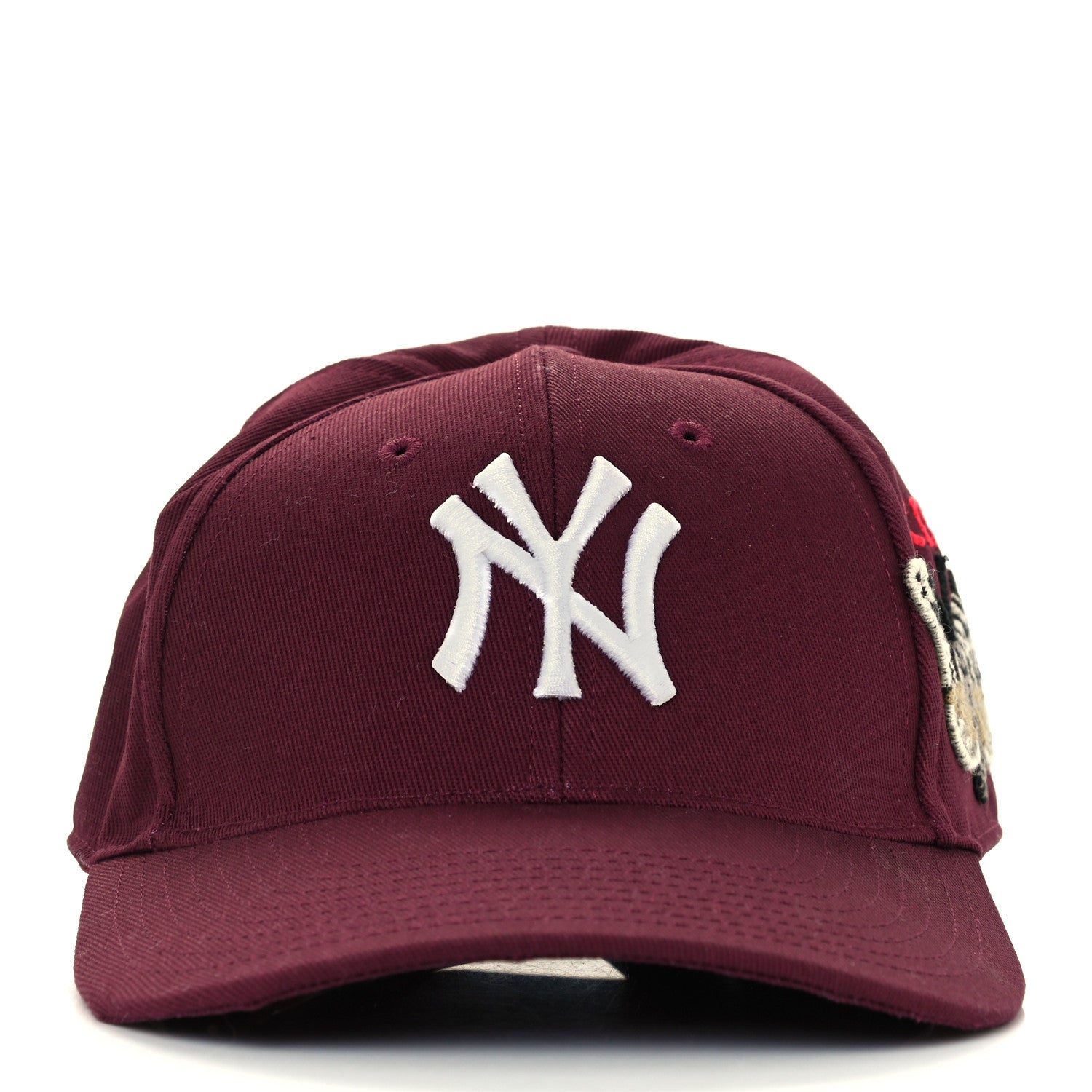 Gucci X MLB Cotton NY Yankees Baseball Hat 57-61 Lacquer 2 of 8