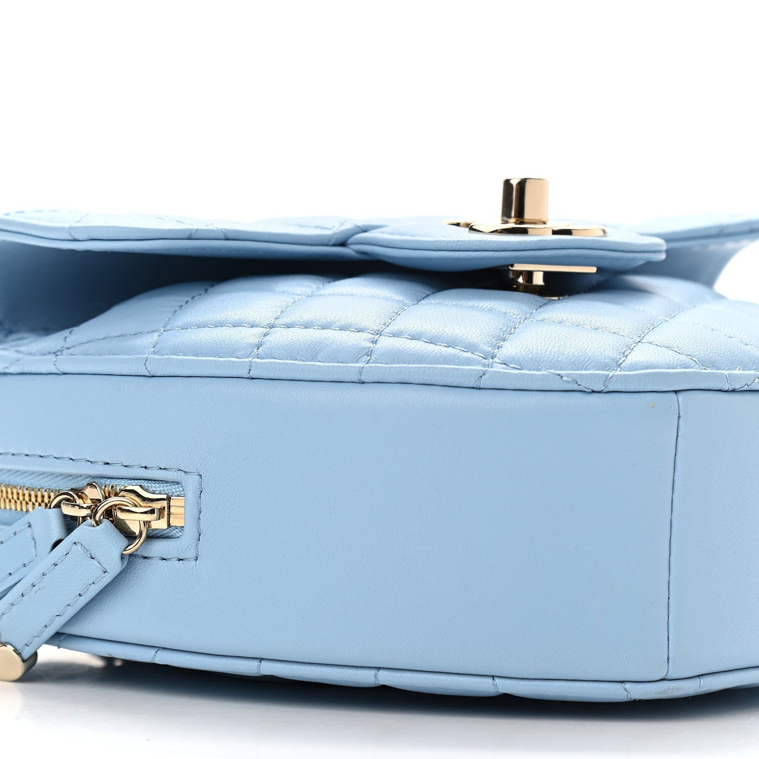 Chanel Lambskin Quilted CC In Love Heart Bag Light Blue 8 of 10