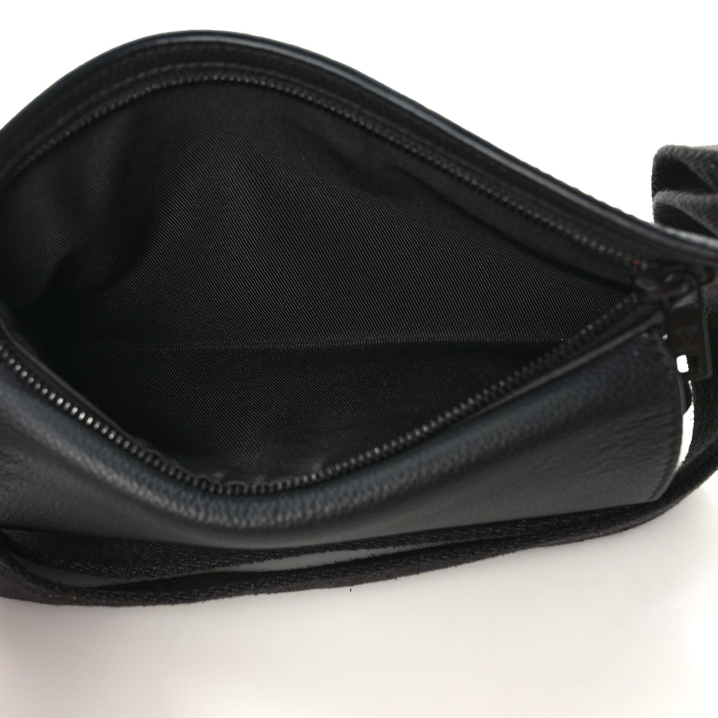 Grained Calfskin Aerogram Takeoff Slingbag Black
