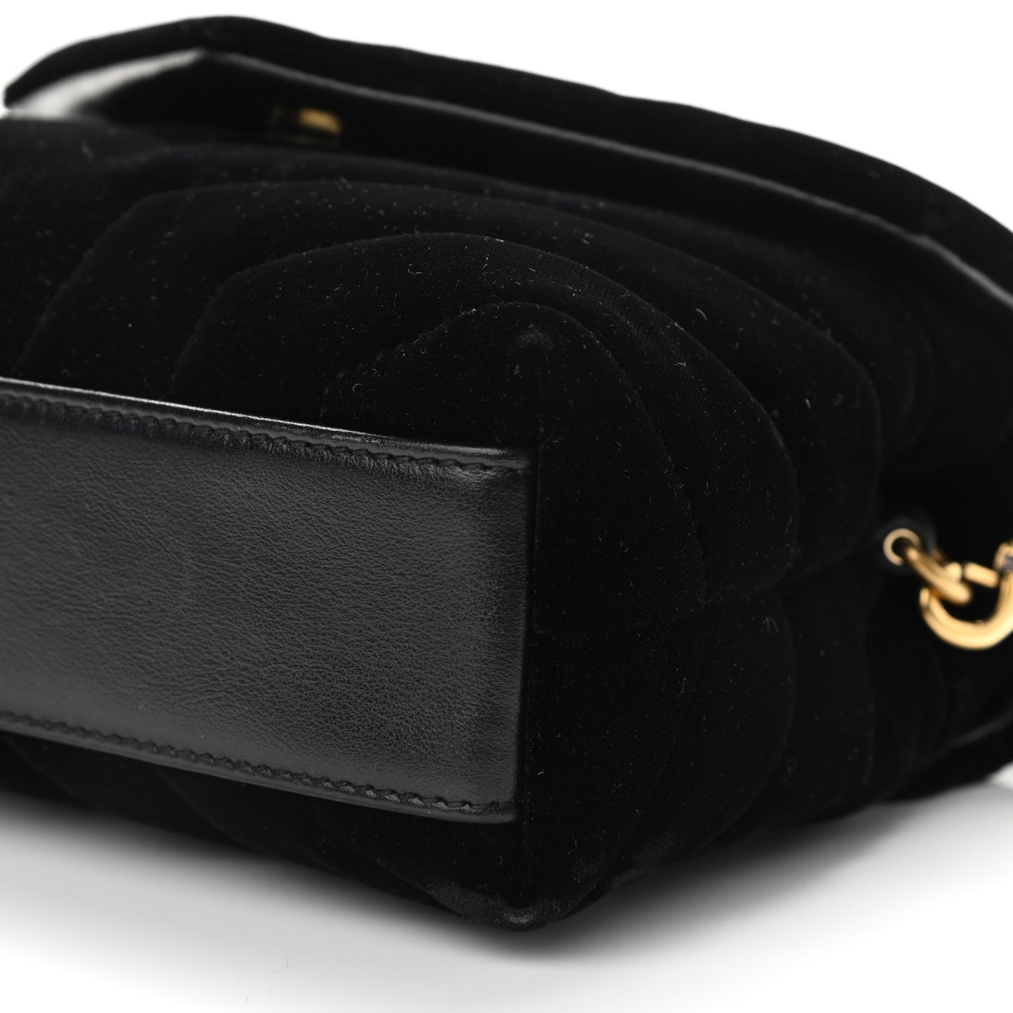 Velvet Y Quilted Monogram Toy Loulou Chain Satchel French Black