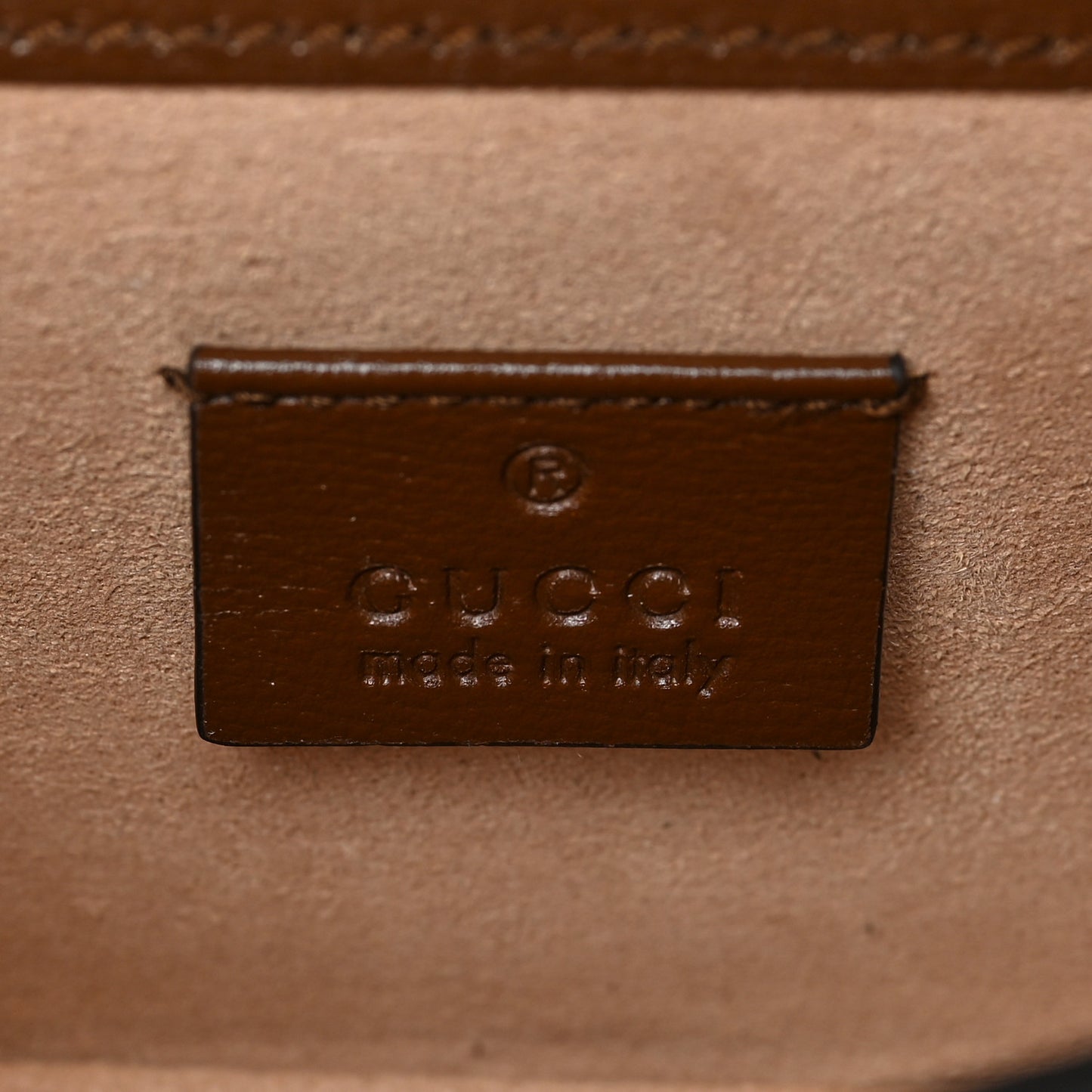 GG Supreme Monogram Mini Horsebit 1955 Shoulder Bag Beige Brown Sugar