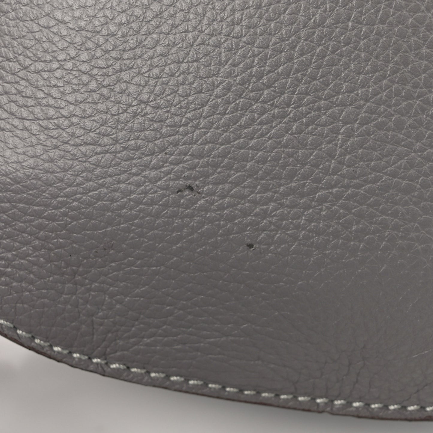 Calfskin Mini Marcie Round Crossbody Bag Cashmere Grey