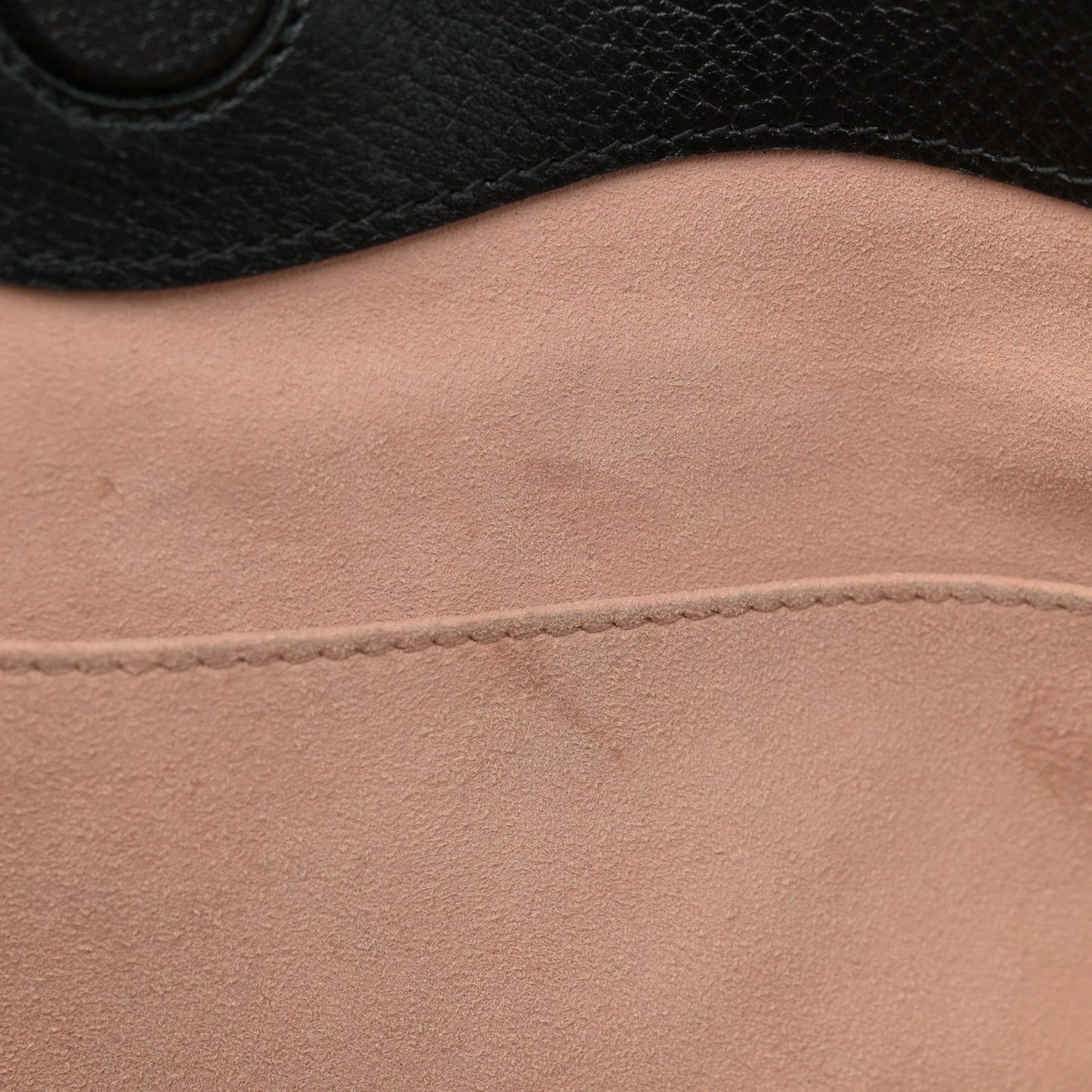 Textured Calfskin Web Medium Ophidia Shopping Tote Black