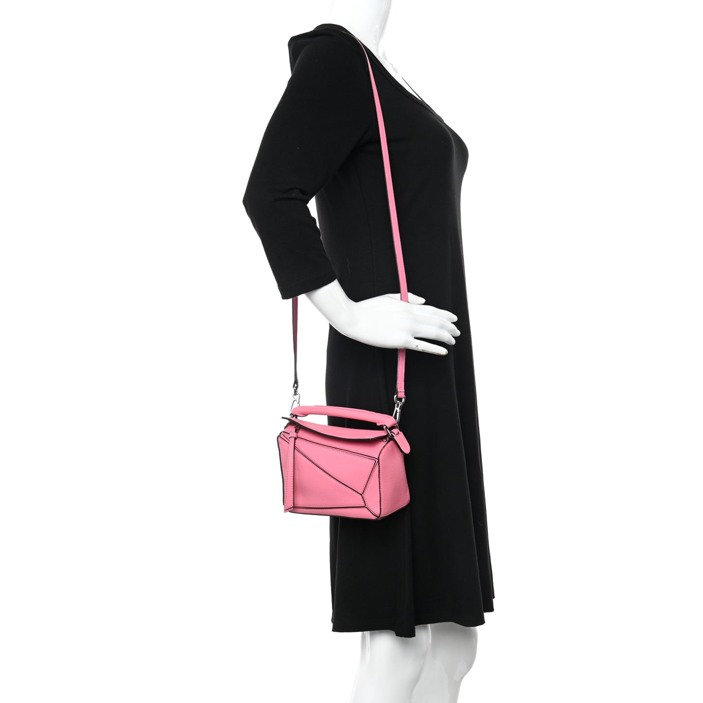 Calfskin Mini Puzzle Bag Wild Rose