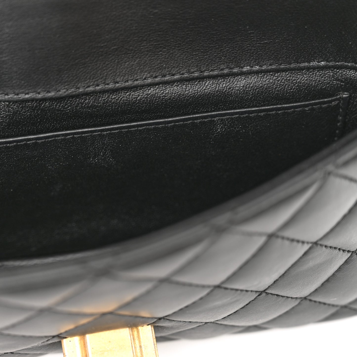 Lambskin Quilted Small CC Chic Flap Black