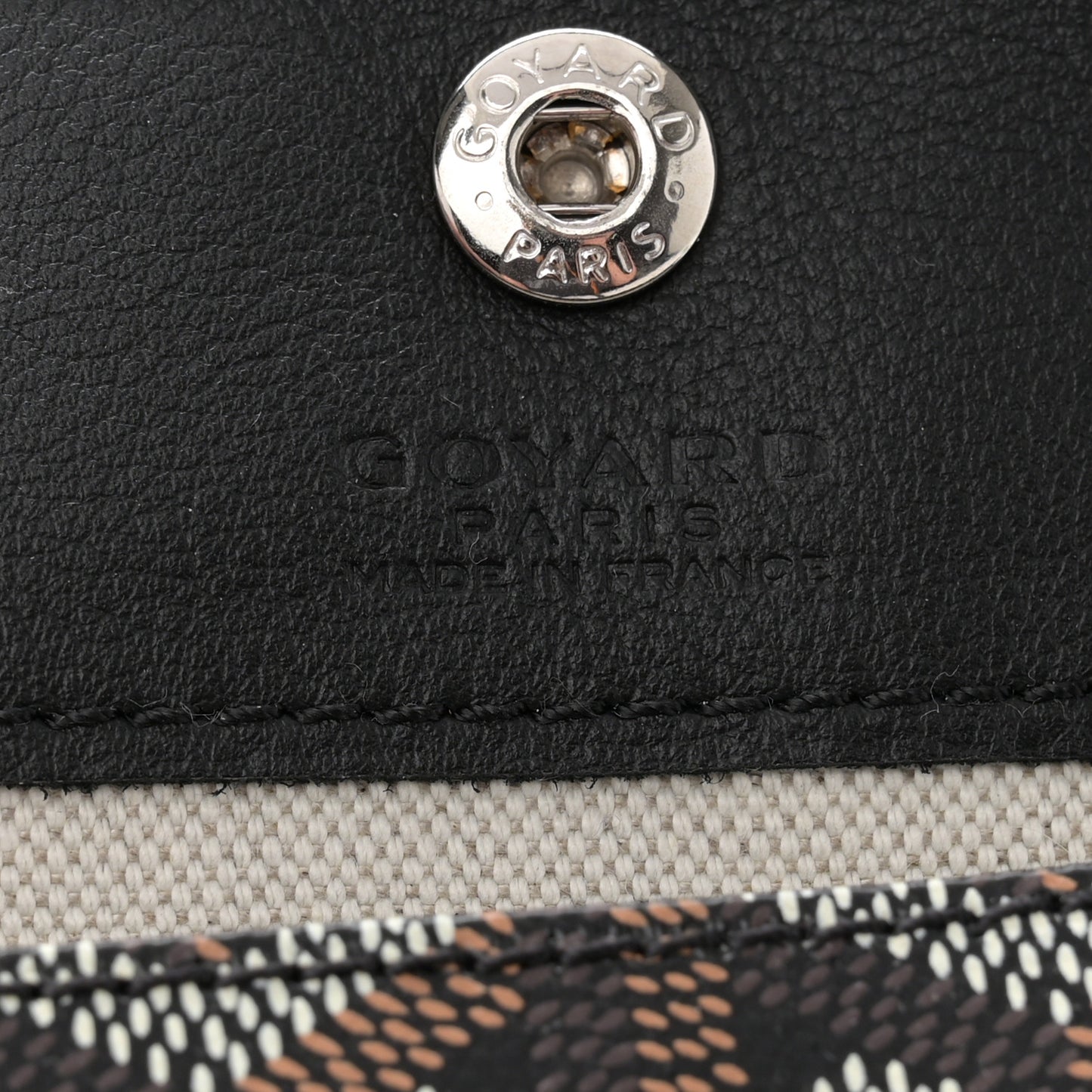 Goyardine Reversible Mini Anjou Black