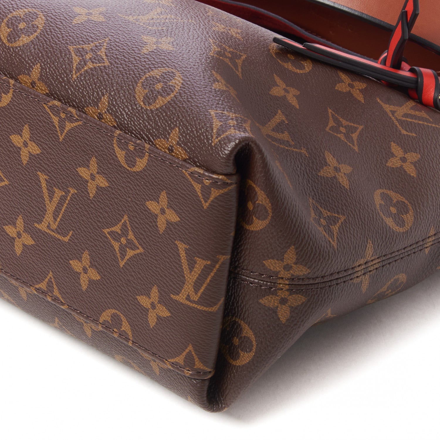 Louis Vuitton Monogram Tuileries Besace Caramel Rouge 5 of 10