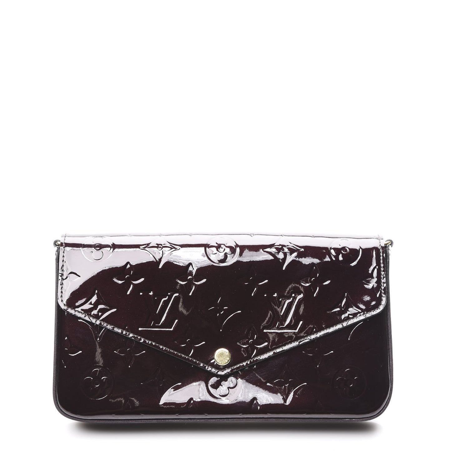 Vernis Pochette Felicie Chain Wallet Amarante