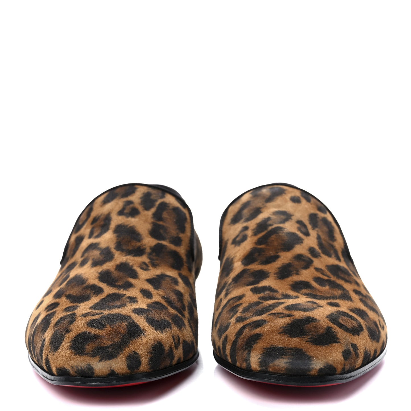 Veau Velours Leopard Mens Dandelion Flat Loafers 39 Caramel