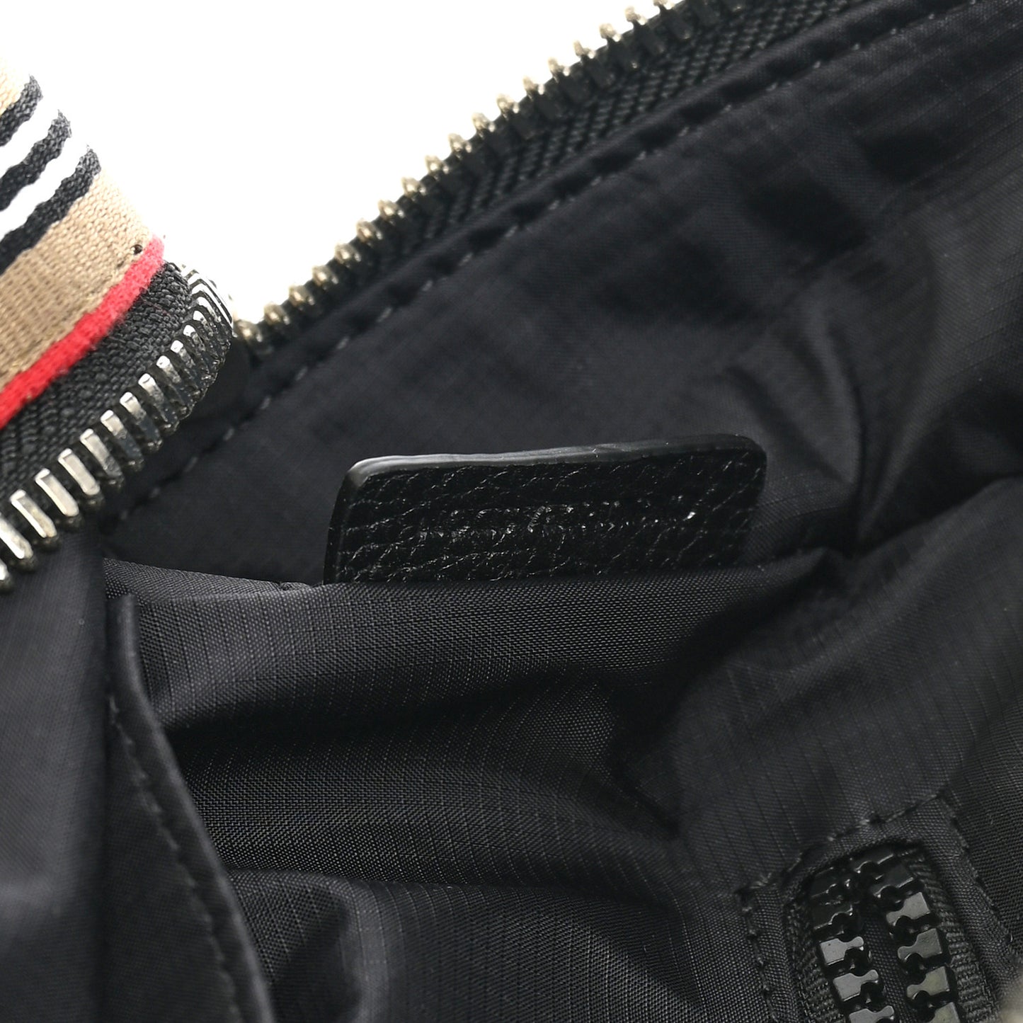 Econyl Logo Print Check Childrens Nico Backpack Black