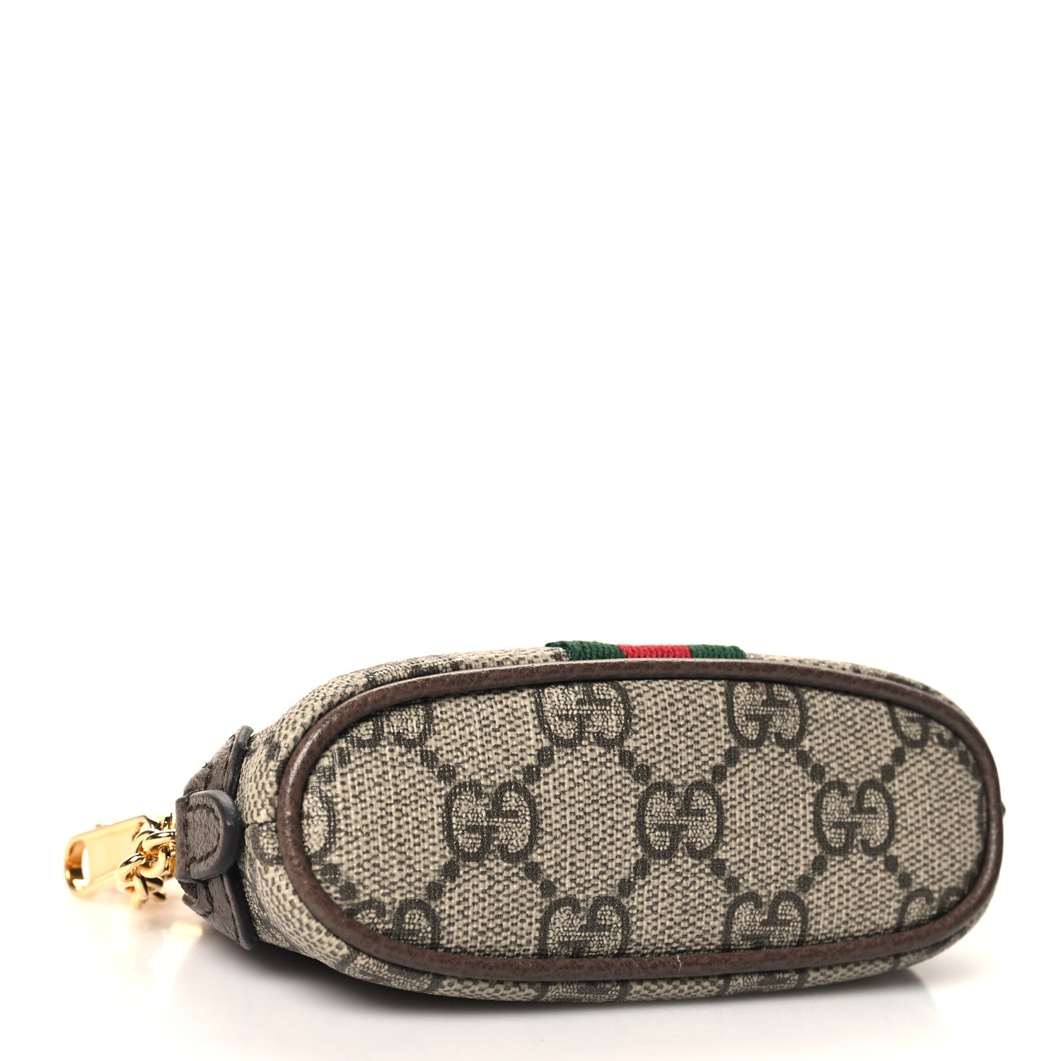 Gucci GG Supreme Monogram Web Ophidia Dome Key Pouch Beige New Acero 4 of 8