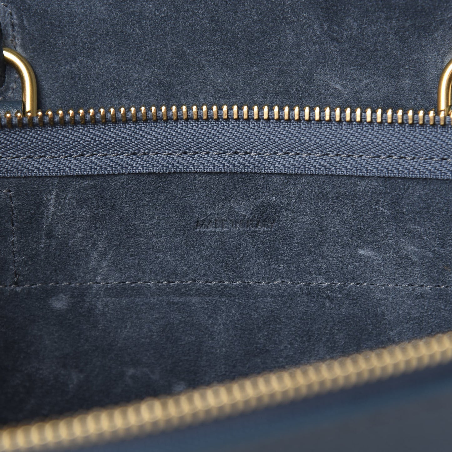 Grained Calfskin Nano Belt Bag Abyss Blue