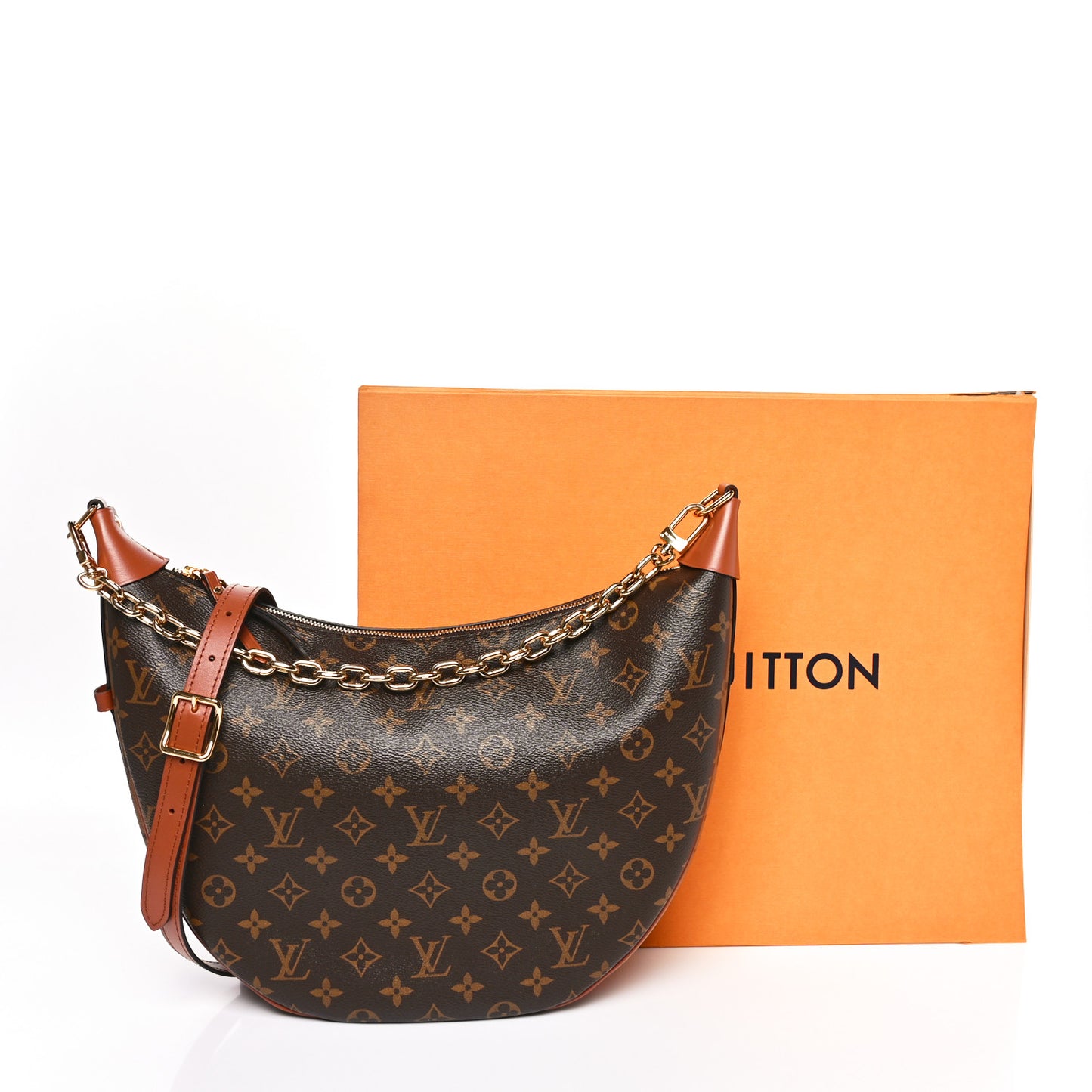 Reverse Monogram Loop Hobo