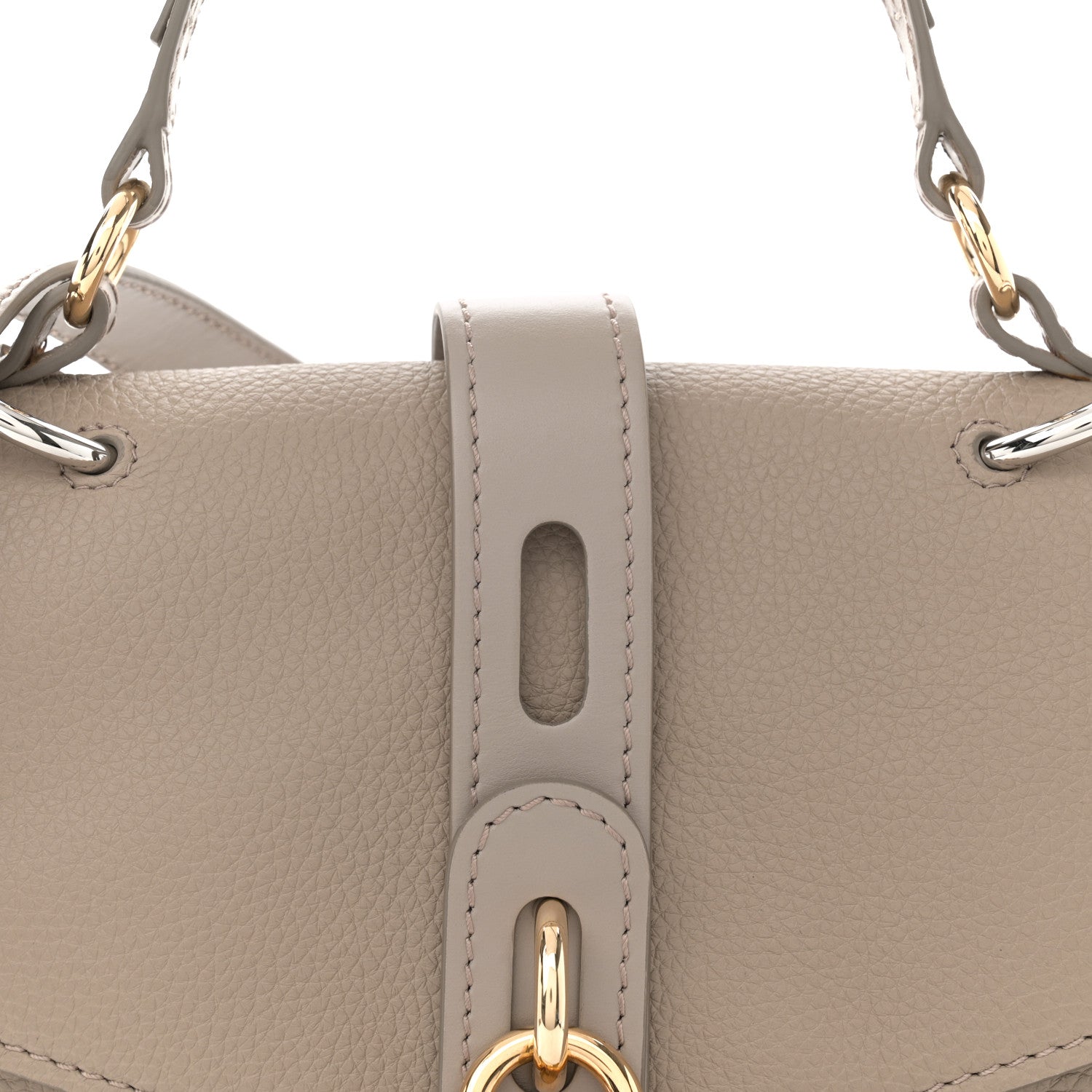 Chloe Grained Calfskin Medium Aby Day Shoulder Bag Motty Grey 9 of 12