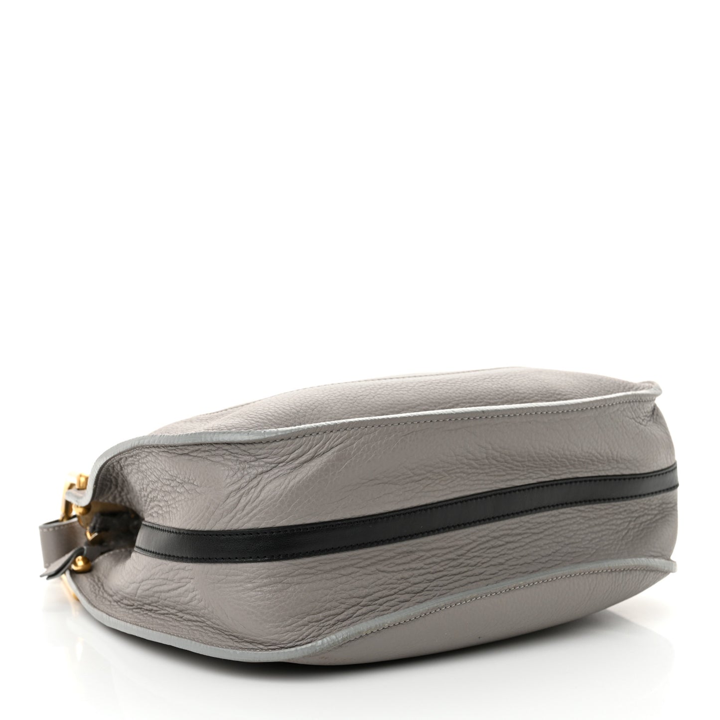 Grained Calfskin Small Hayley Hobo Cashmere Grey