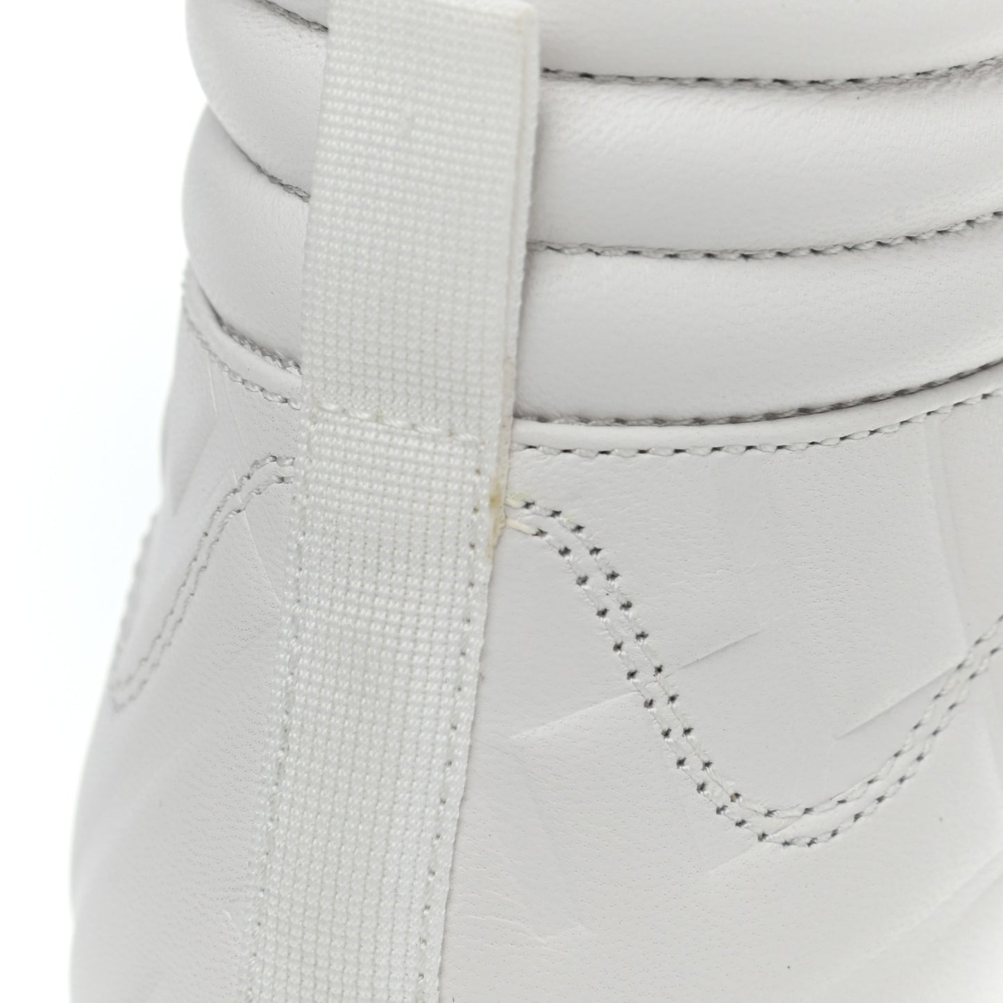 Nappa Macro FF Embossed Womens High Top Sneakers 37 White Ice