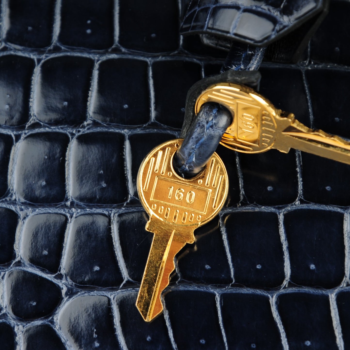 Shiny Porosus Crocodile Birkin 35 Bleu Abysse