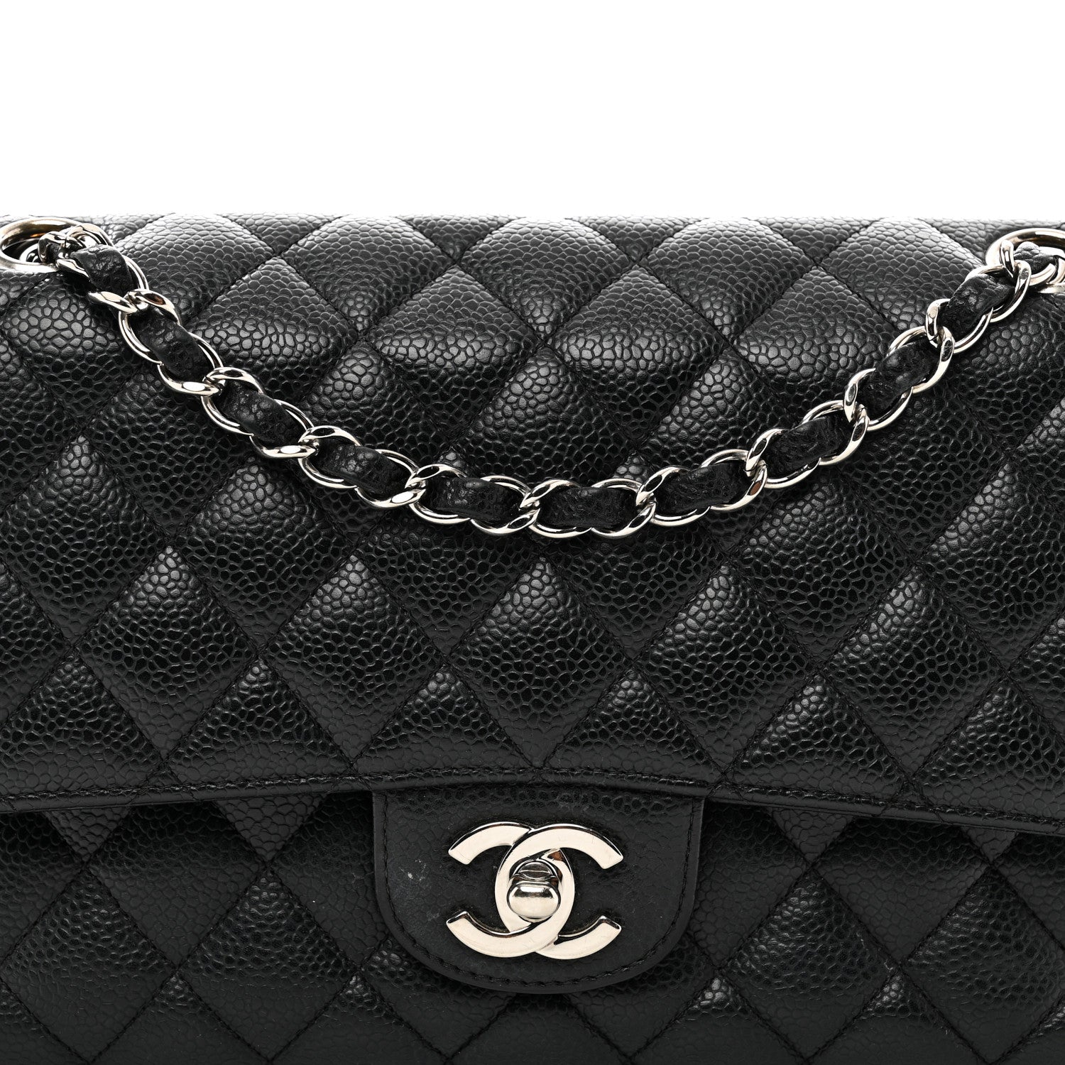 Chanel Caviar Quilted Medium Double Flap Black 5 of 11
