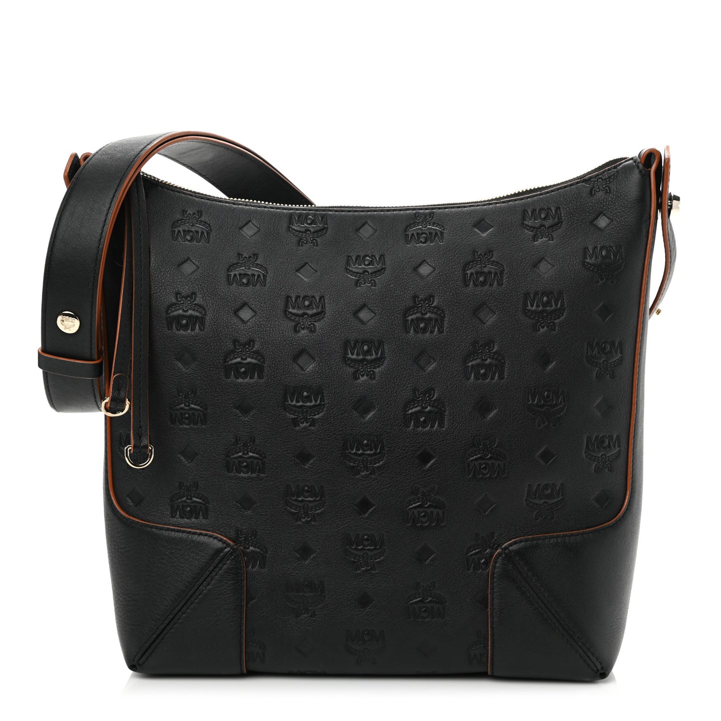 Calfskin Ottomar Monogram Medium Klara Hobo Black