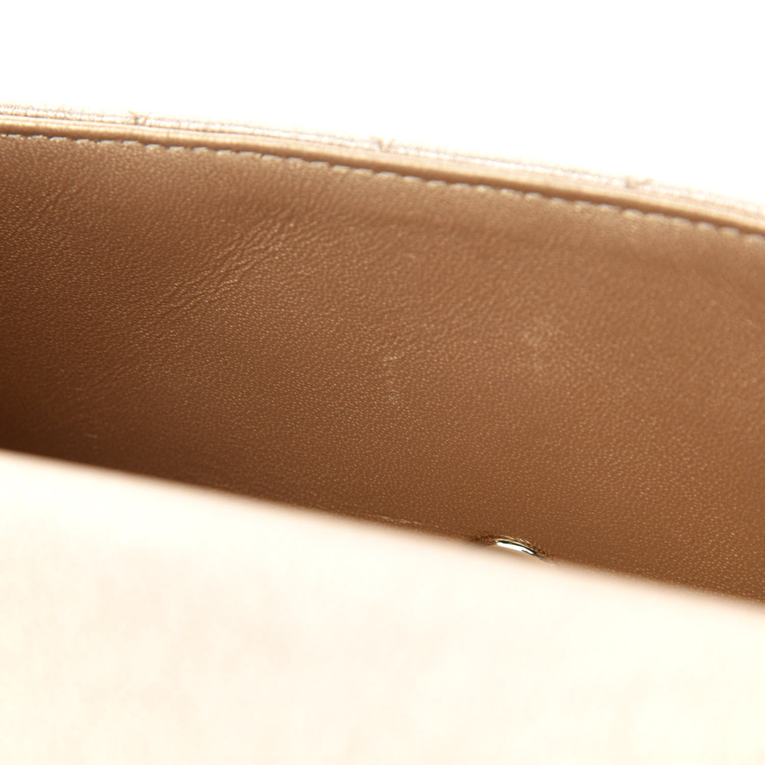 Chanel Metallic Lambskin Quilted Mini Rectangular Flap Gold 10 of 13